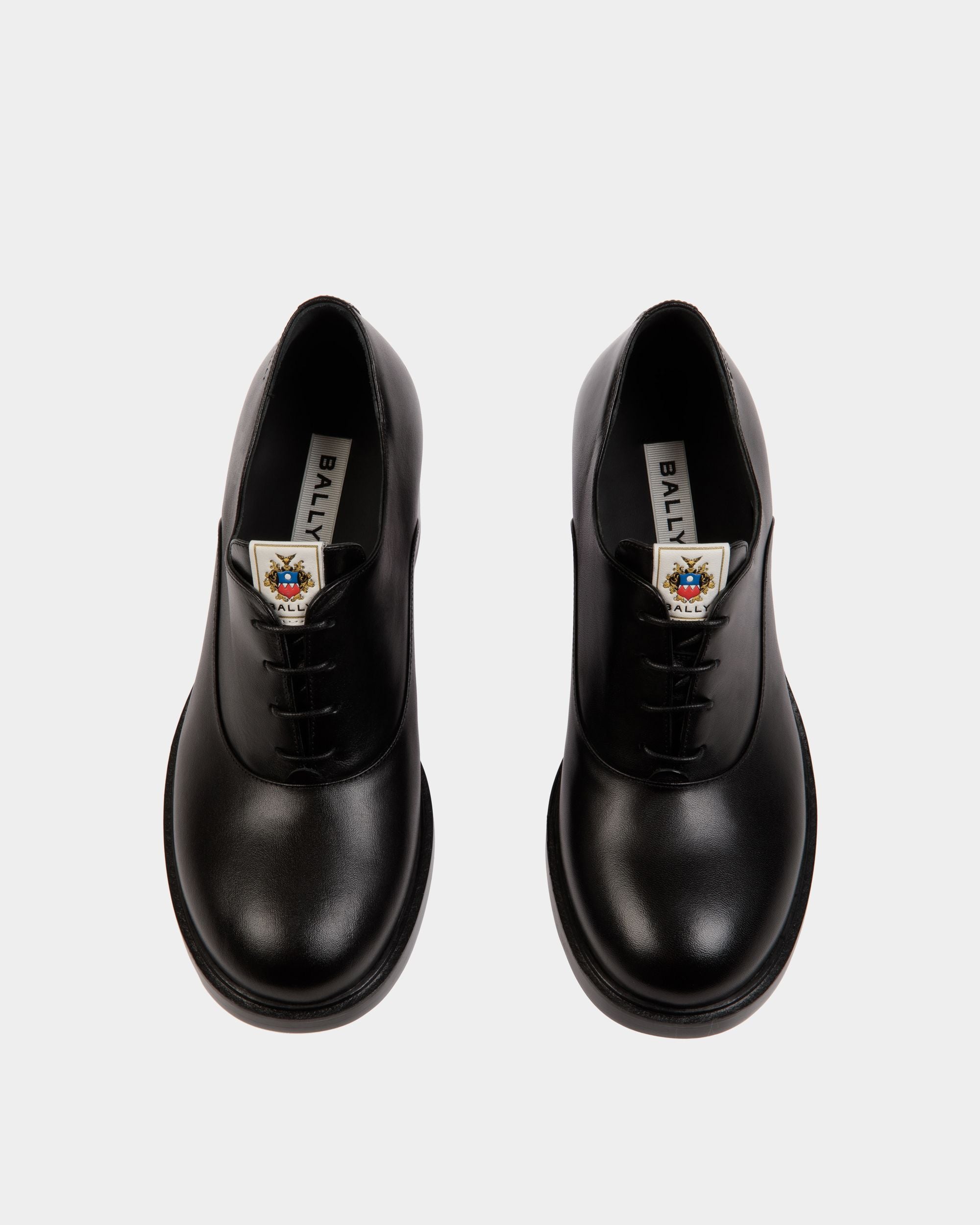 Zapato Oxford Peggy De Piel Negra - Mujer - Bally - 04