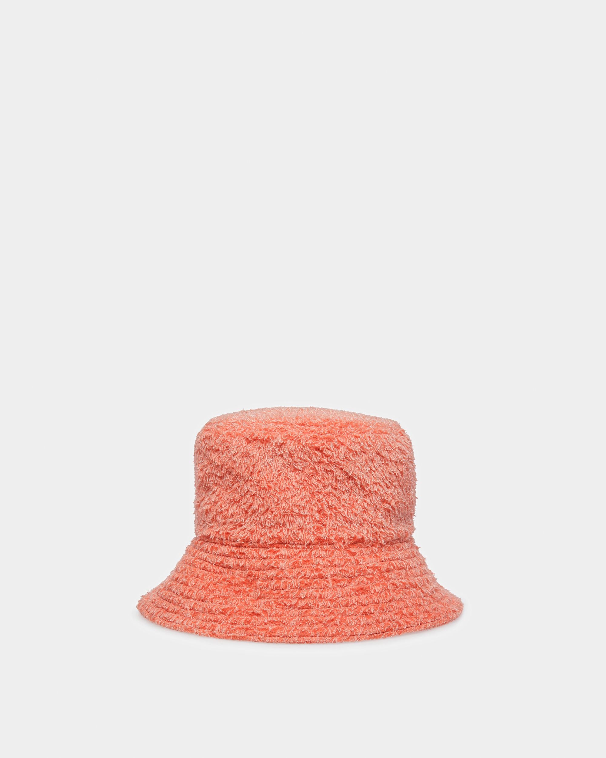 Mixed Wool Bucket Hat In Orange - Women's - Bally - 03