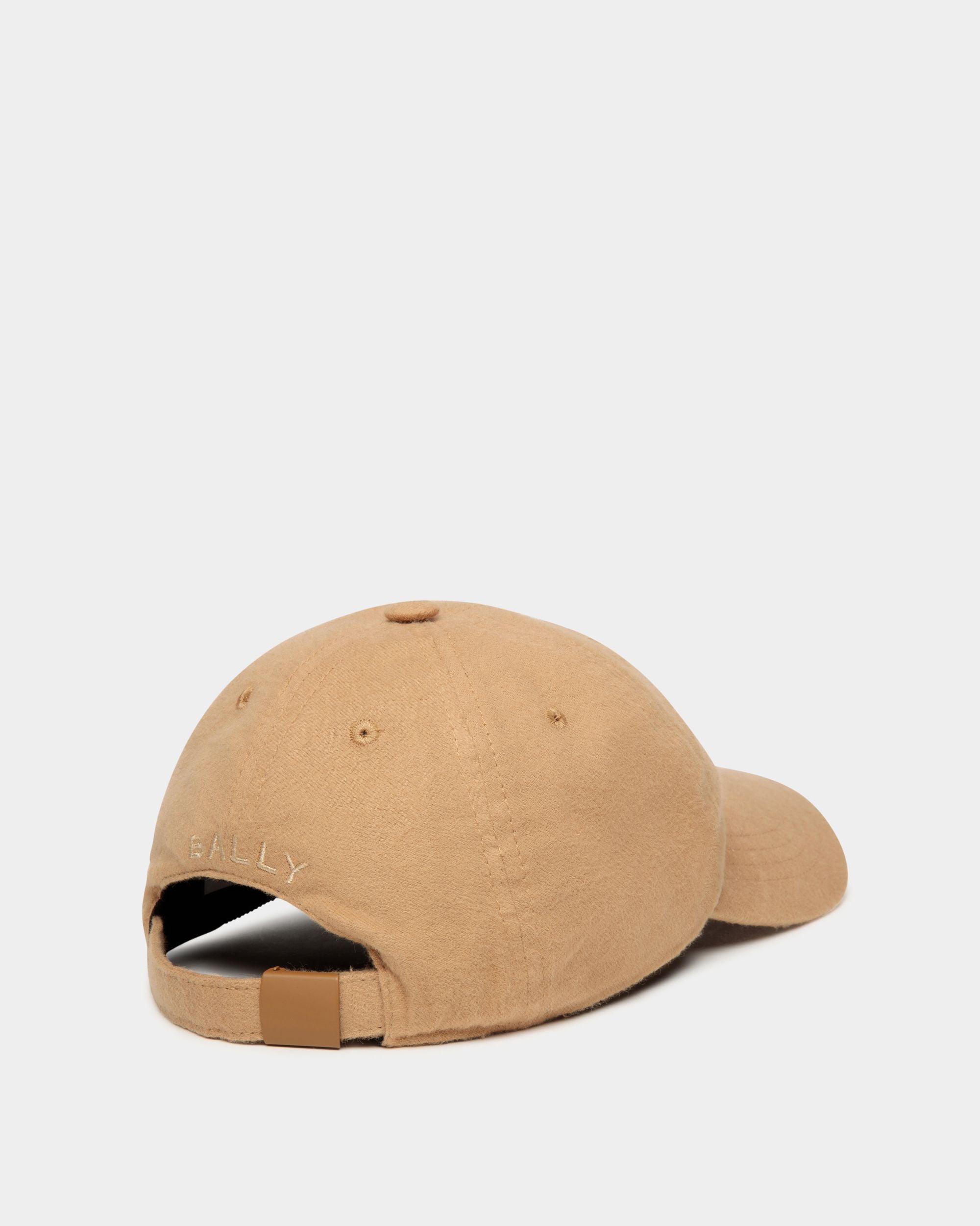 Baseball Hat With a Bally Crest Logo In Camel Cotton - Women's - Bally - 02