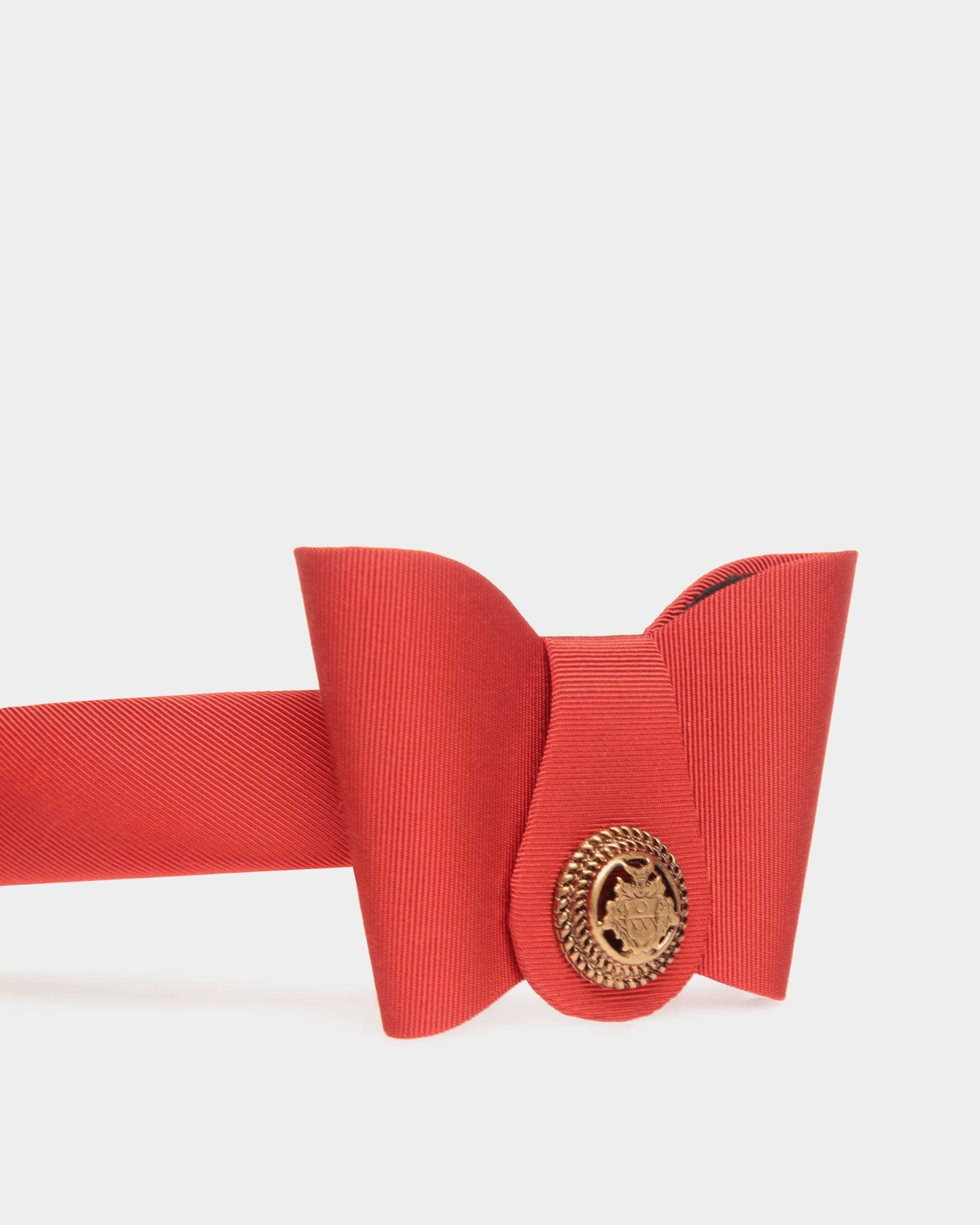 Diadema Con Lazo Bally En Rojo - Mujer - Bally - 03