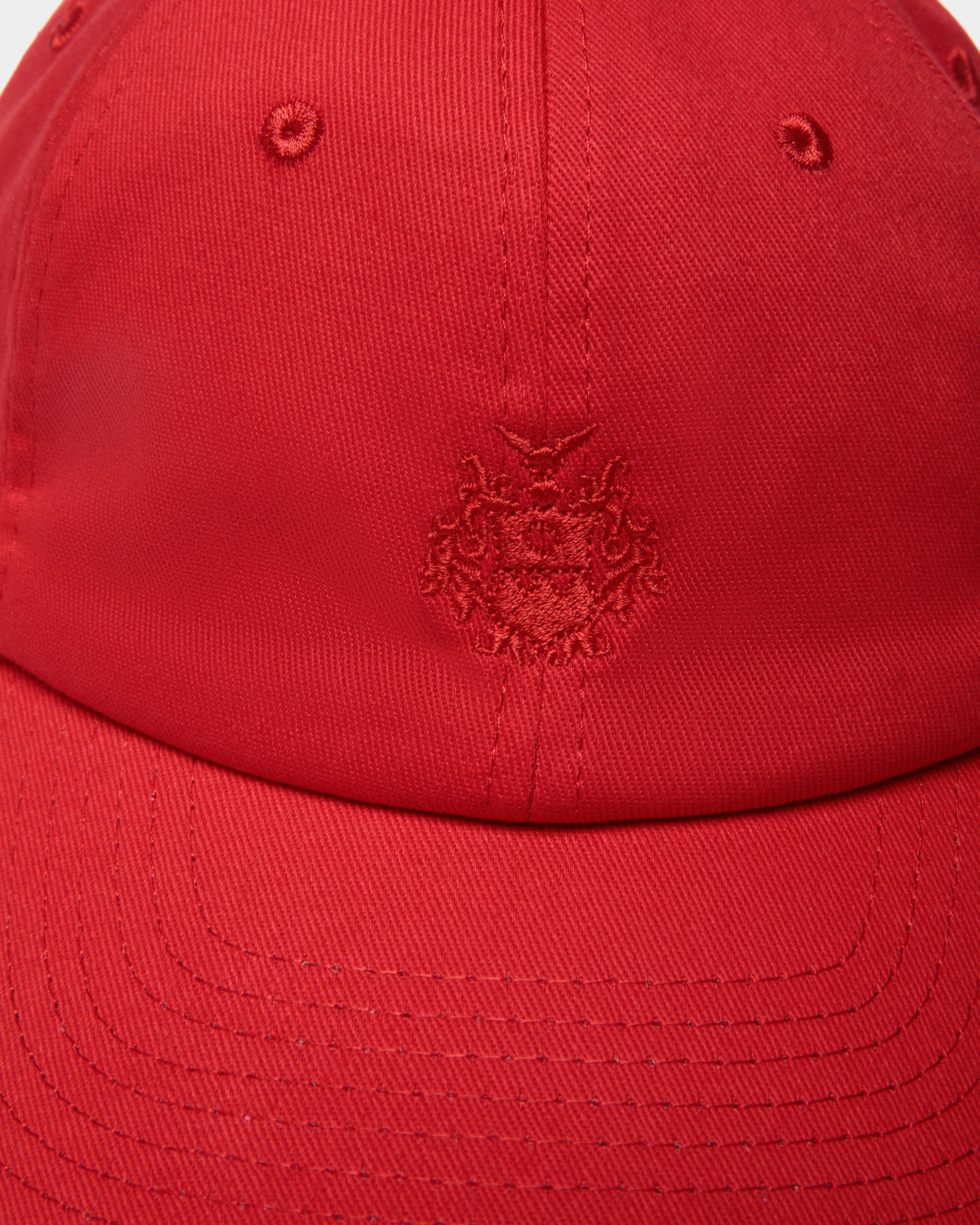 Baseball Hat in Red Cotton with a Bally Crest - Mujer - Bally - 03
