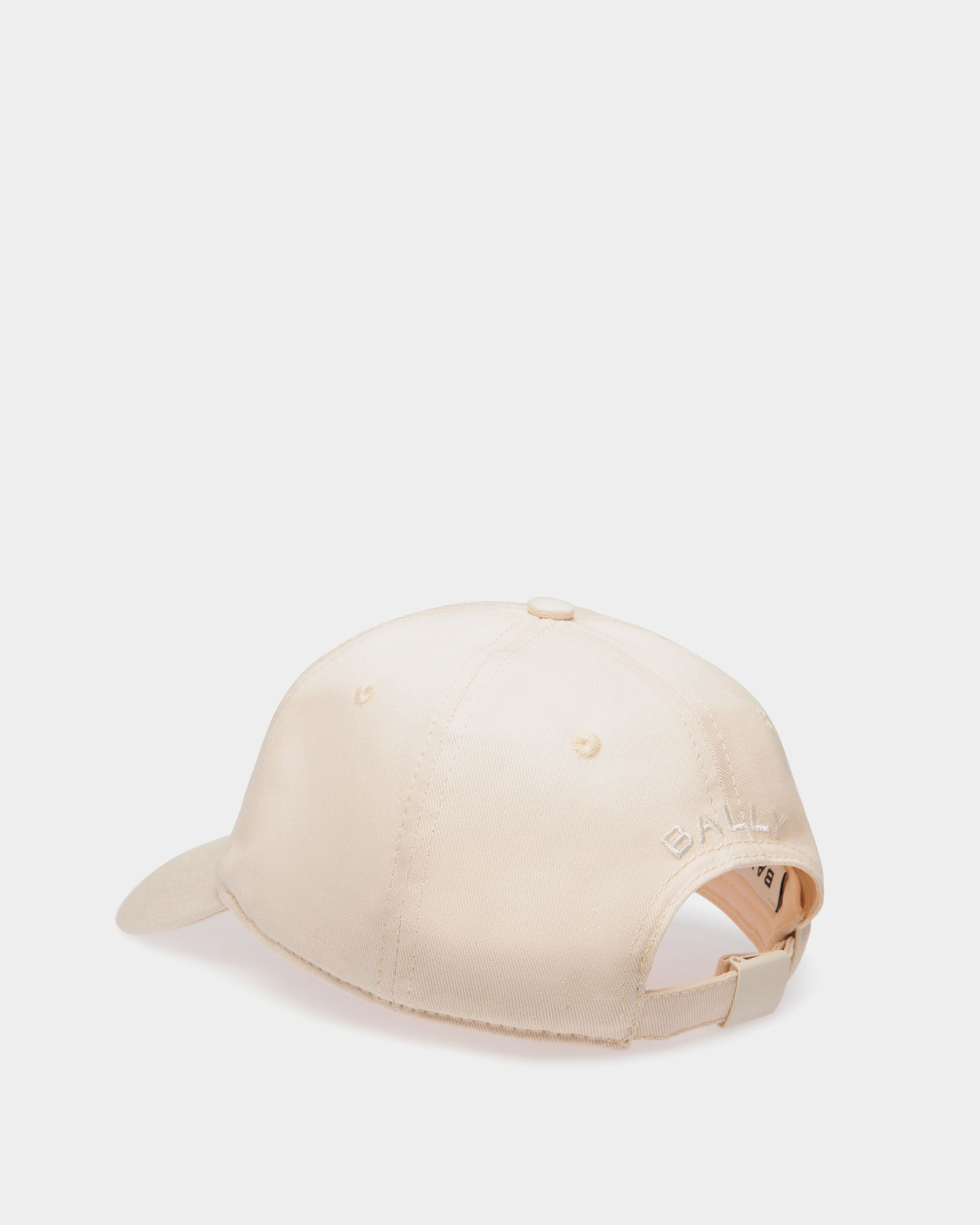 Baseball Hat in Natural Cotton with Bally Cake Embroidery - Mujer - Bally - 03