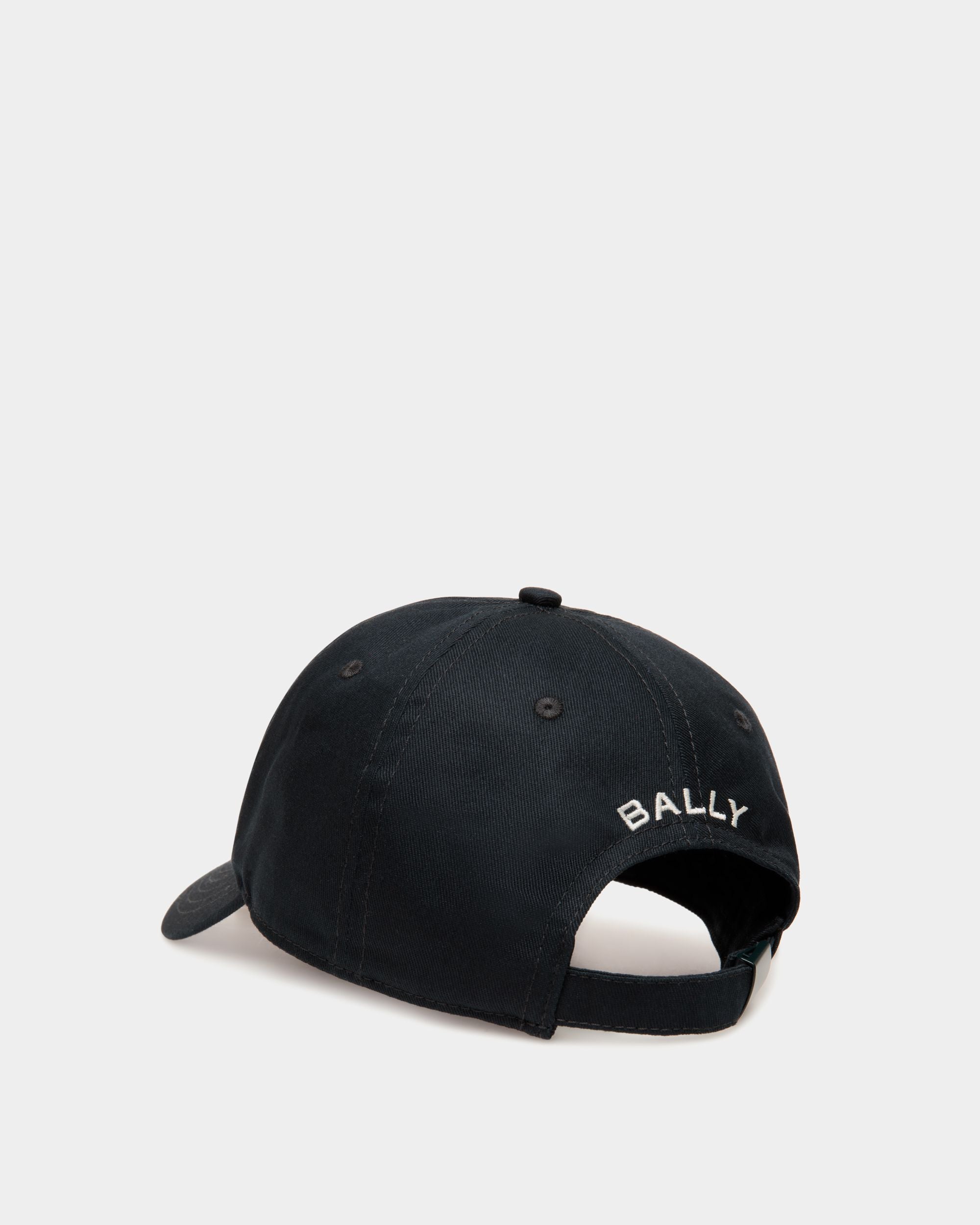 Gorra De Algodón Navy Blue Con Bally Cake - Mujer - Bally - 03