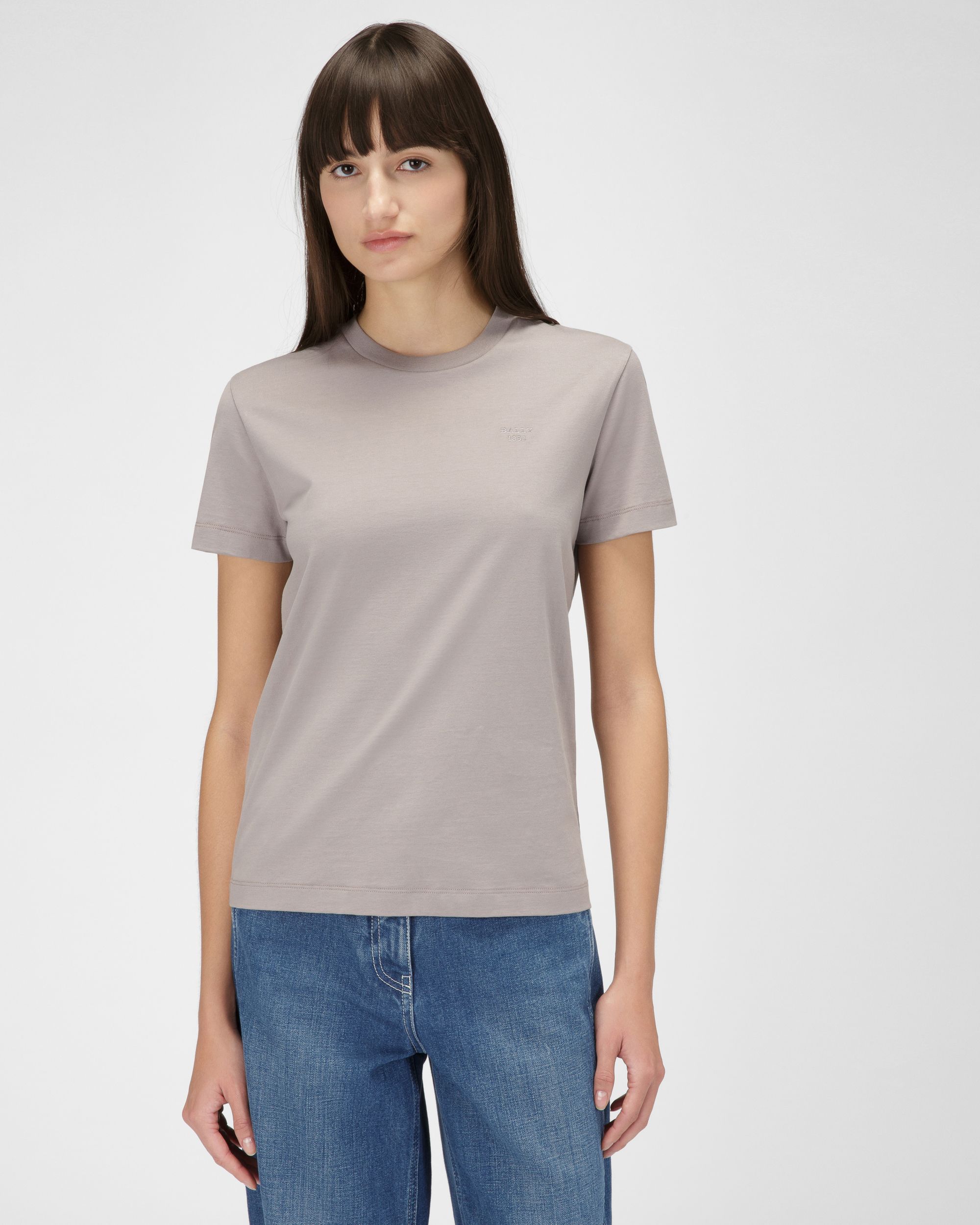 Camiseta Con El Logotipo Bordado - Mujer - Bally - 01