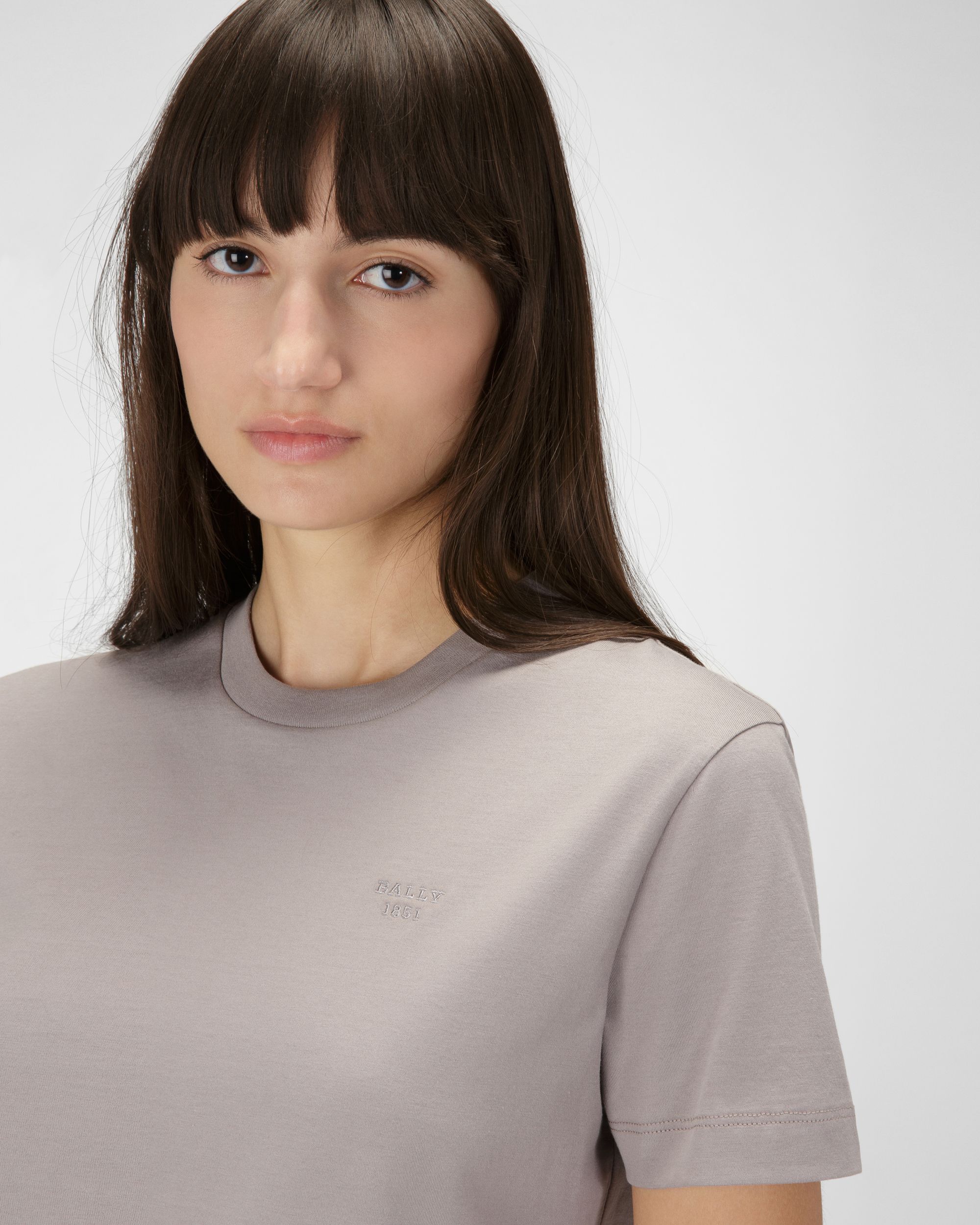 Camiseta Con El Logotipo Bordado - Mujer - Bally - 02