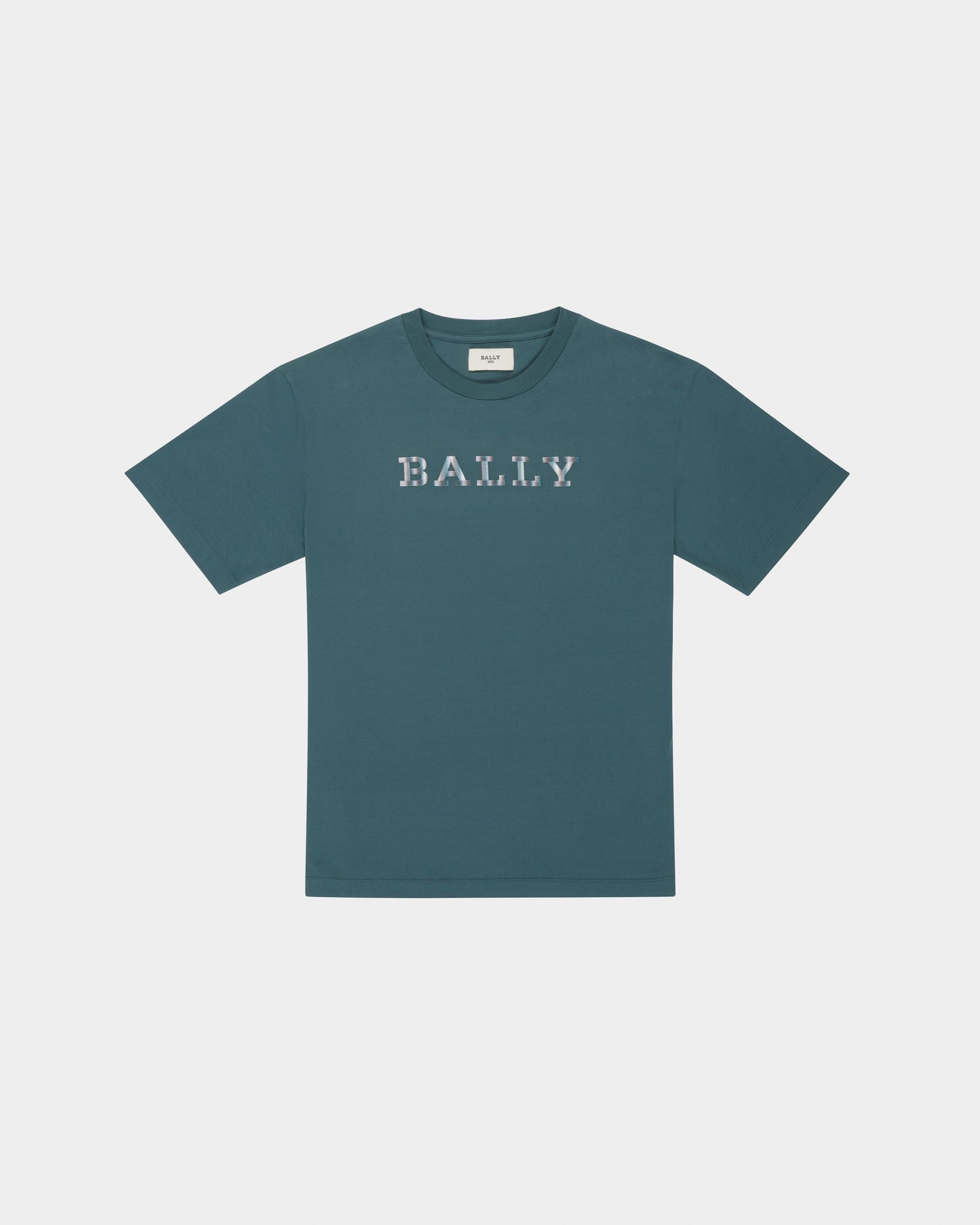 Cutsew T-Shirt In Green Cotton - Women's - Bally - 01