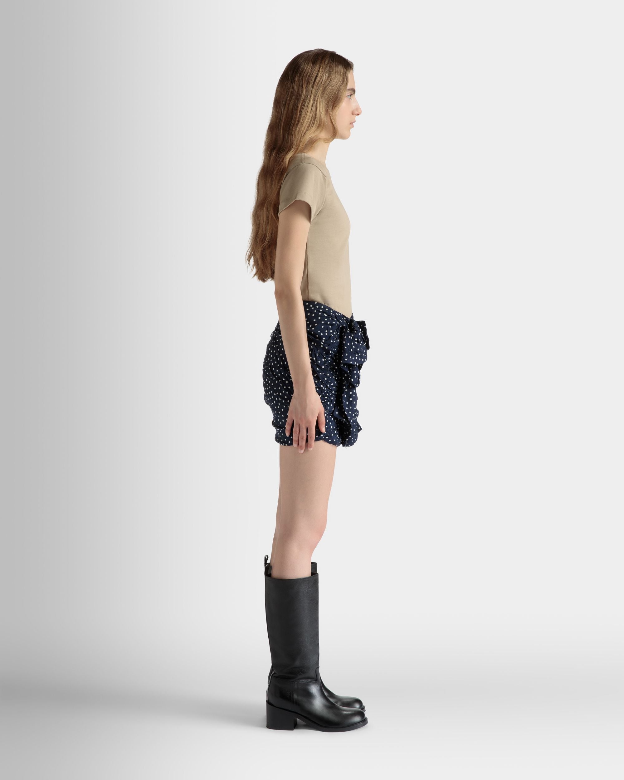T-Shirt in Beige Cotton - Women's - Bally - 05