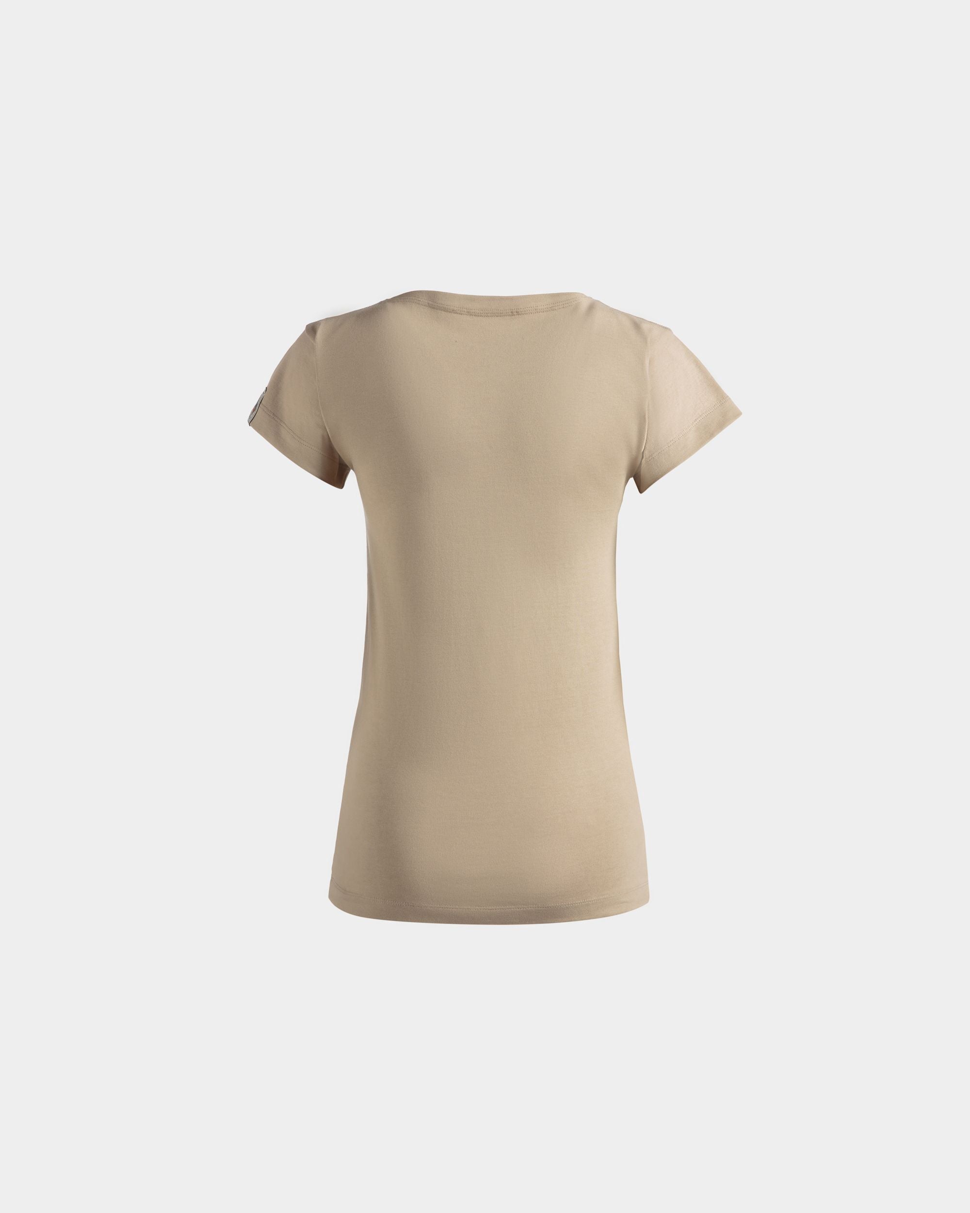 T-Shirt in Beige Cotton - Women's - Bally - 07