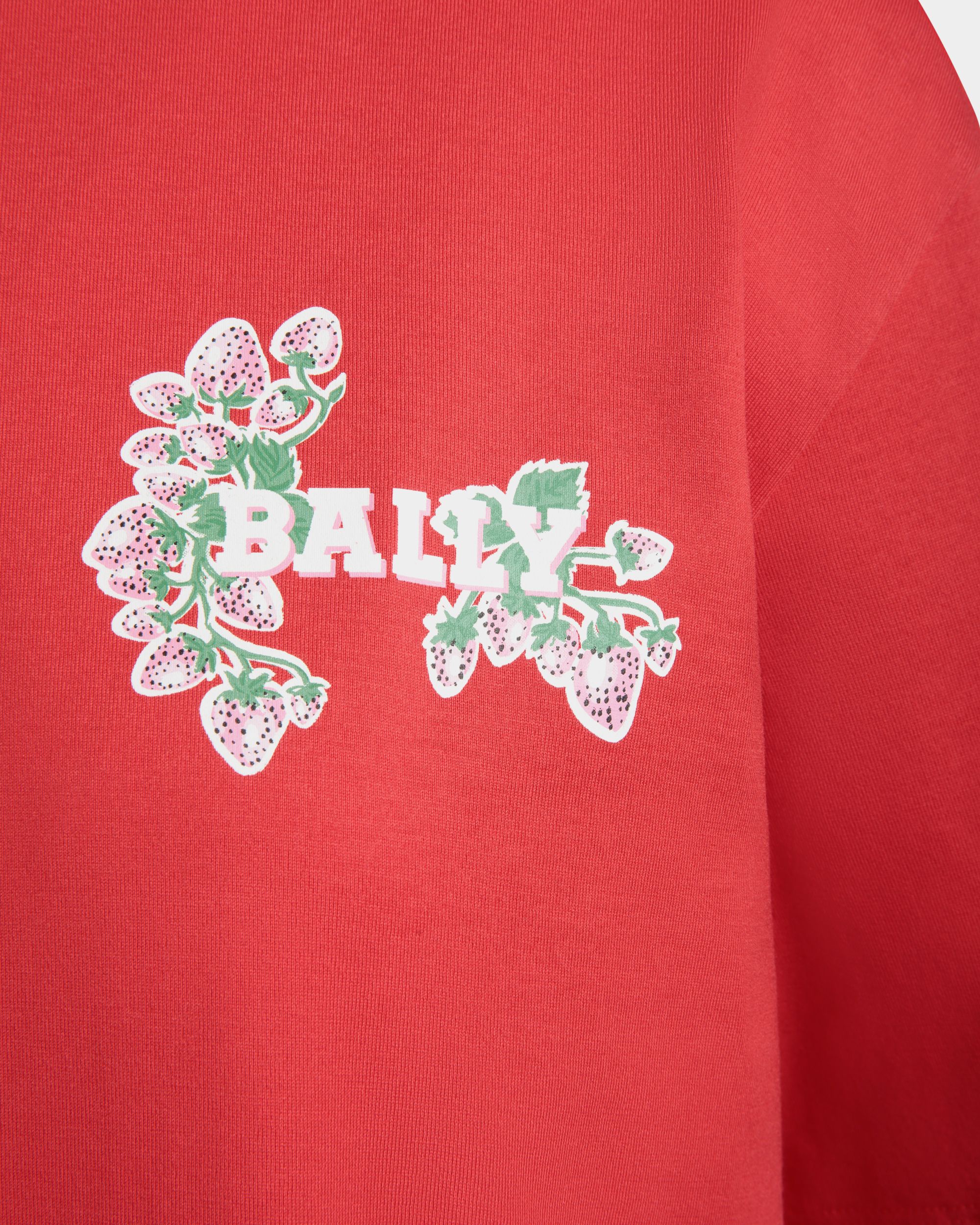 Cutsew T-Shirt In Red Cotton - Women's - Bally - 02