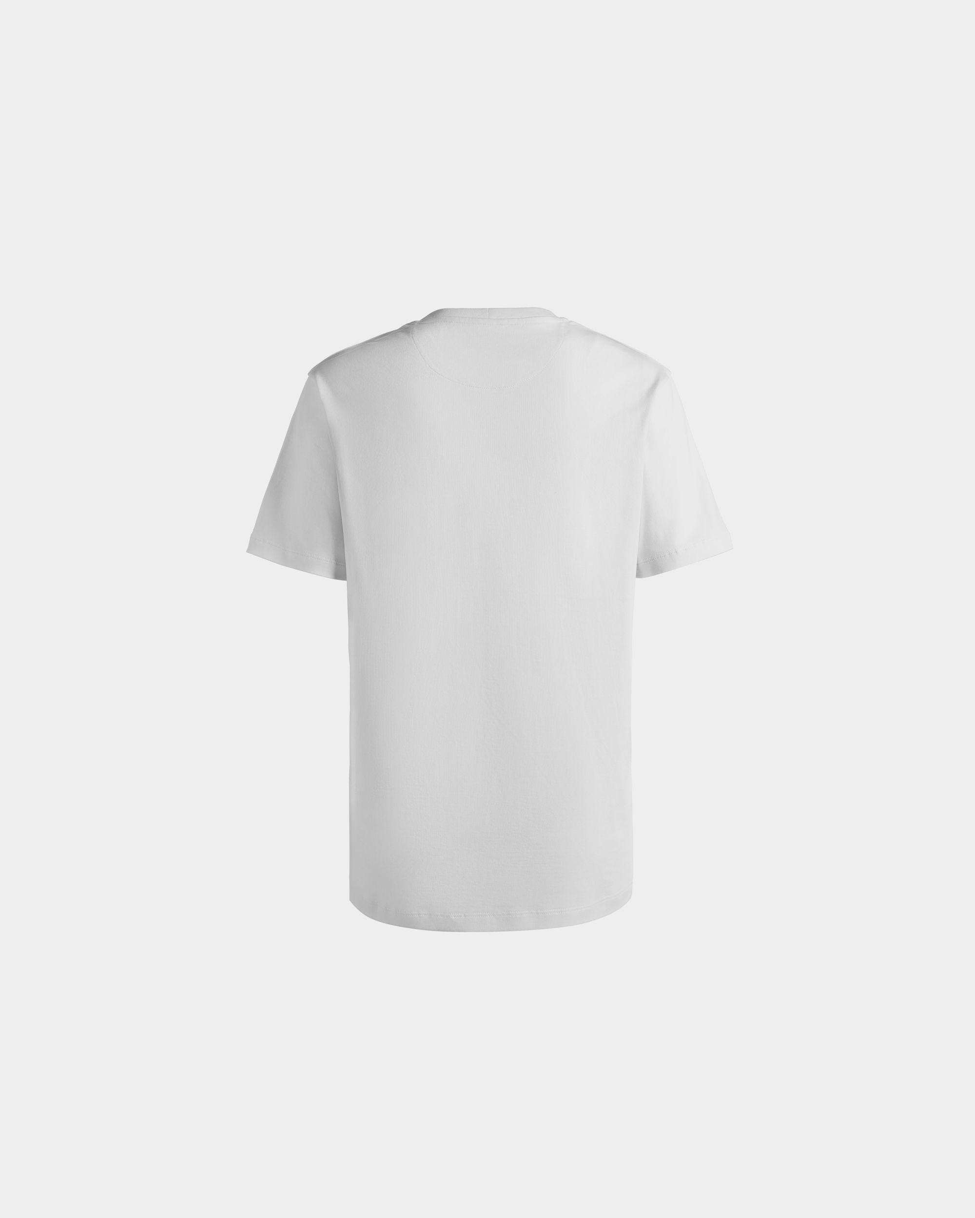 Camiseta De Algodón Blanco Con Logo Bally Crest - Mujer - Bally - 08
