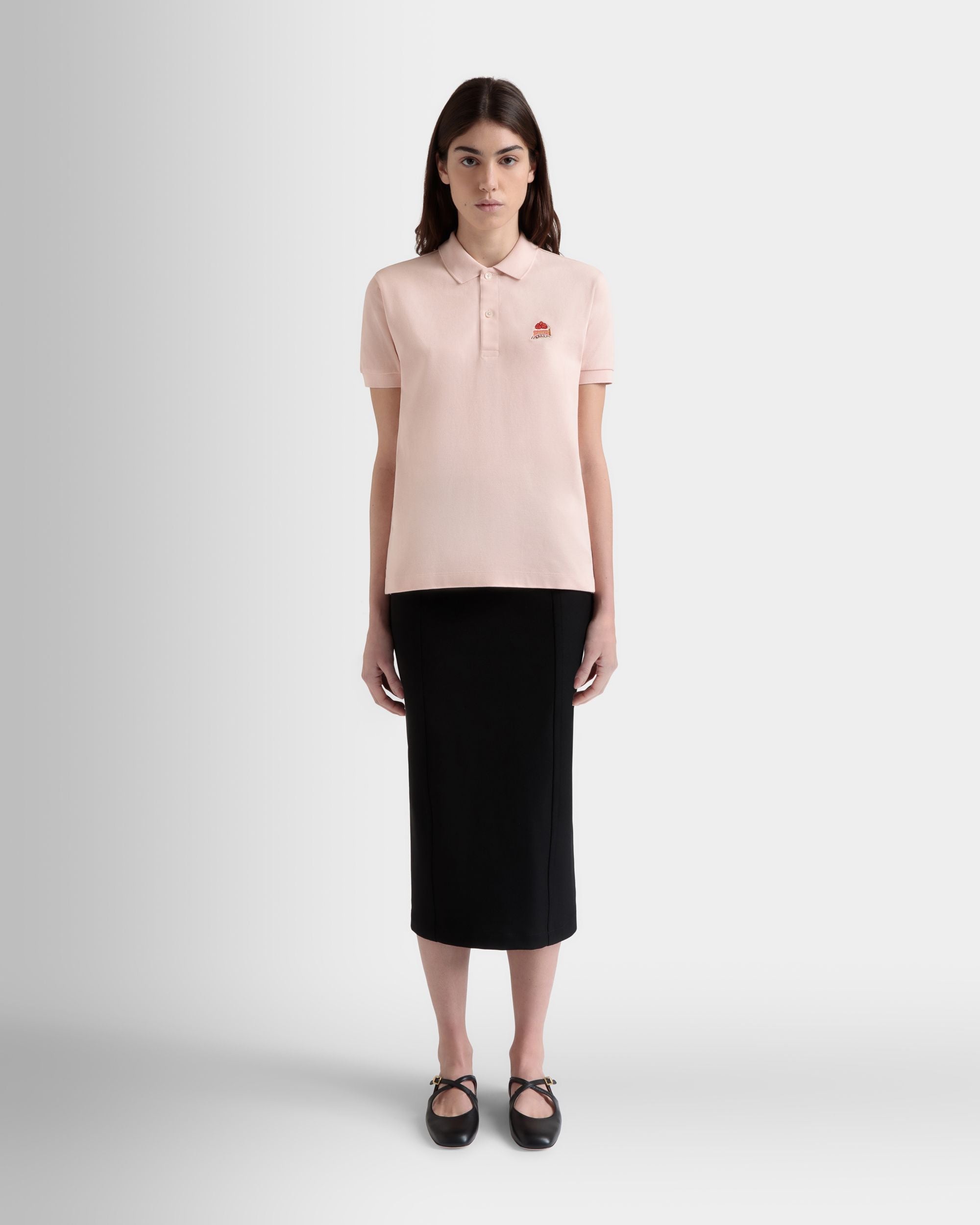 Polo De Algodón Dusty Petal Con Bally Cake - Mujer - Bally - 02