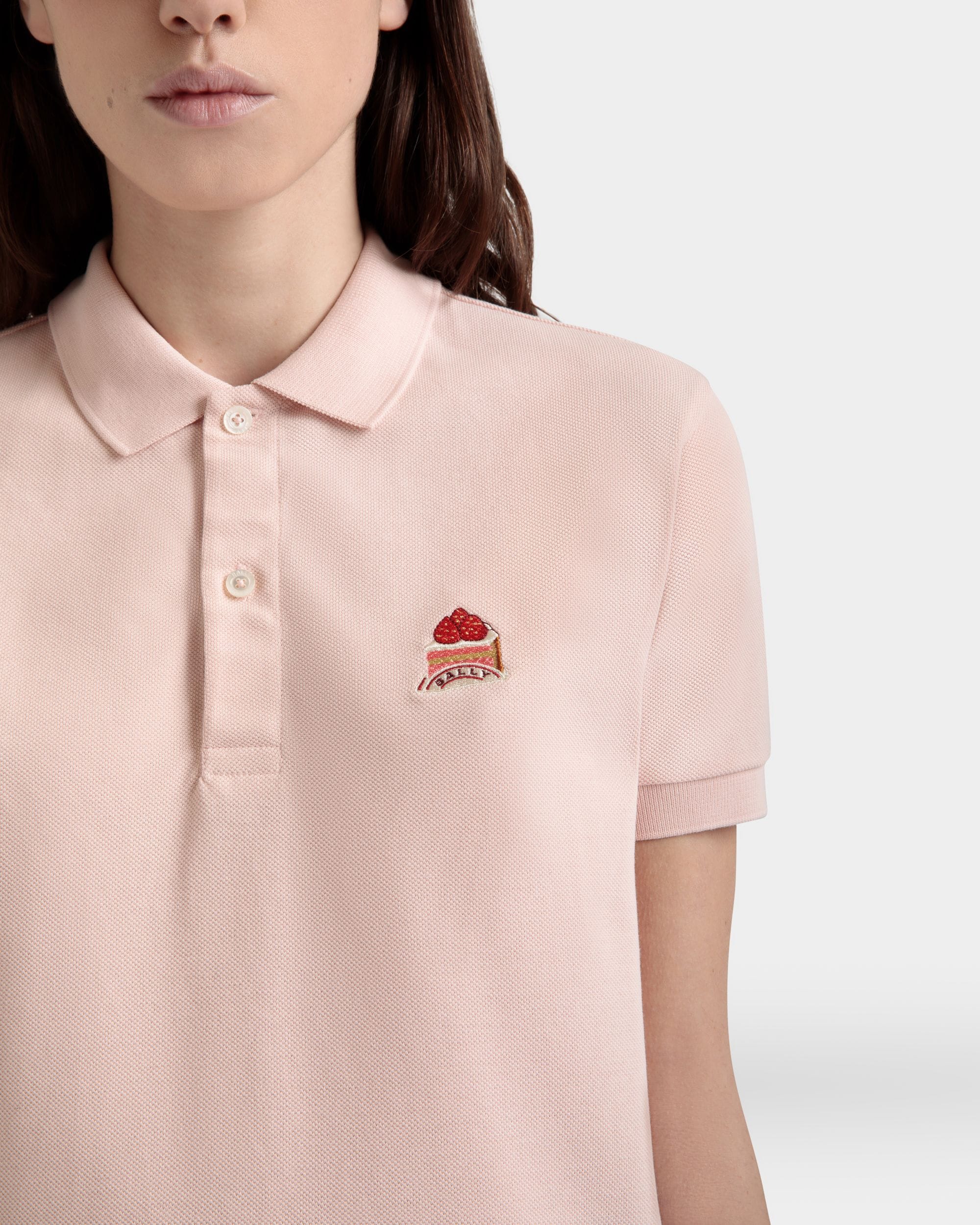Polo De Algodón Dusty Petal Con Bally Cake - Mujer - Bally - 03