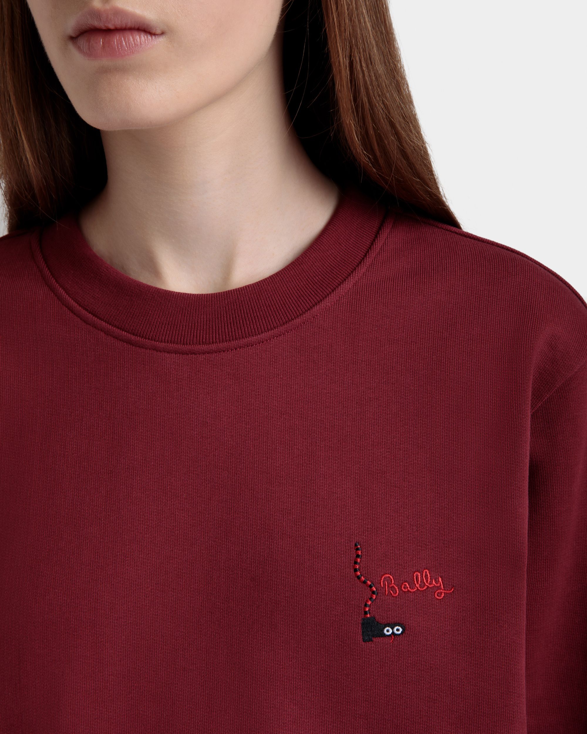 Sudadera De Algodón Con Cuello Redondo Sirah - Mujer - Bally - 03