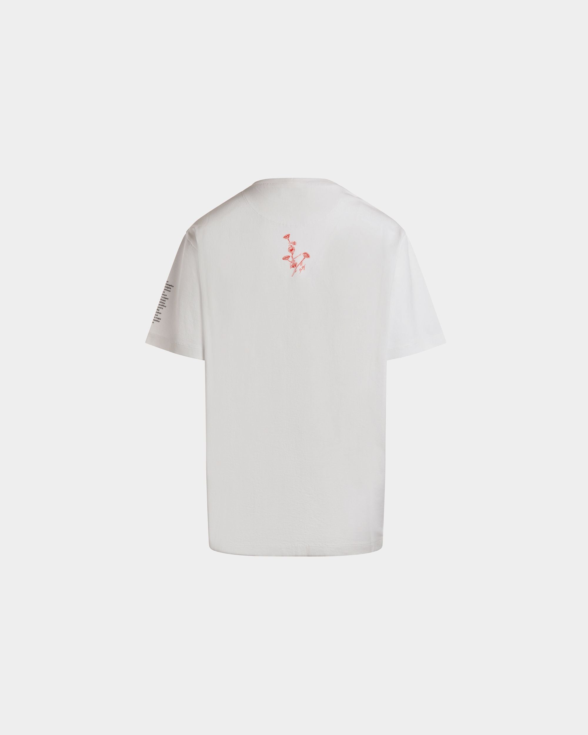 T-Shirt with a Bally Collage Print in White Cotton - Women's - Bally - 07