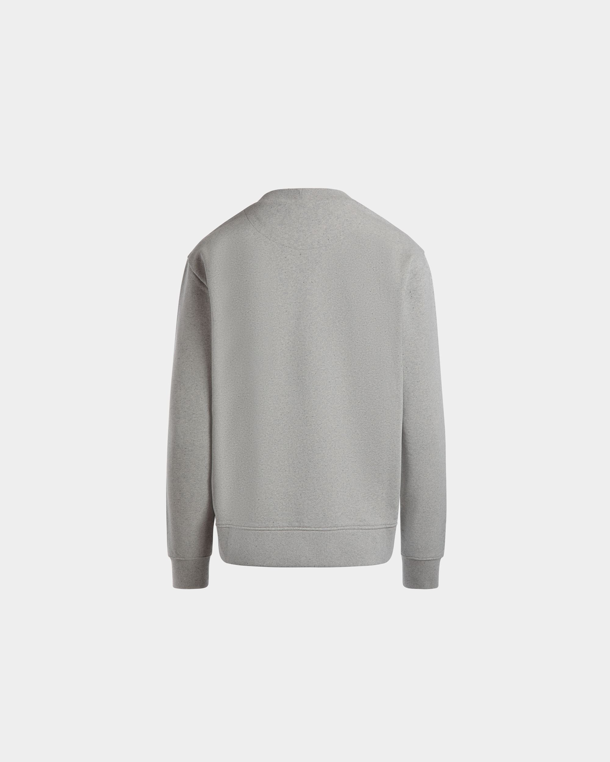 Sweatshirt in Grey Melange Cotton - Mujer - Bally - 03