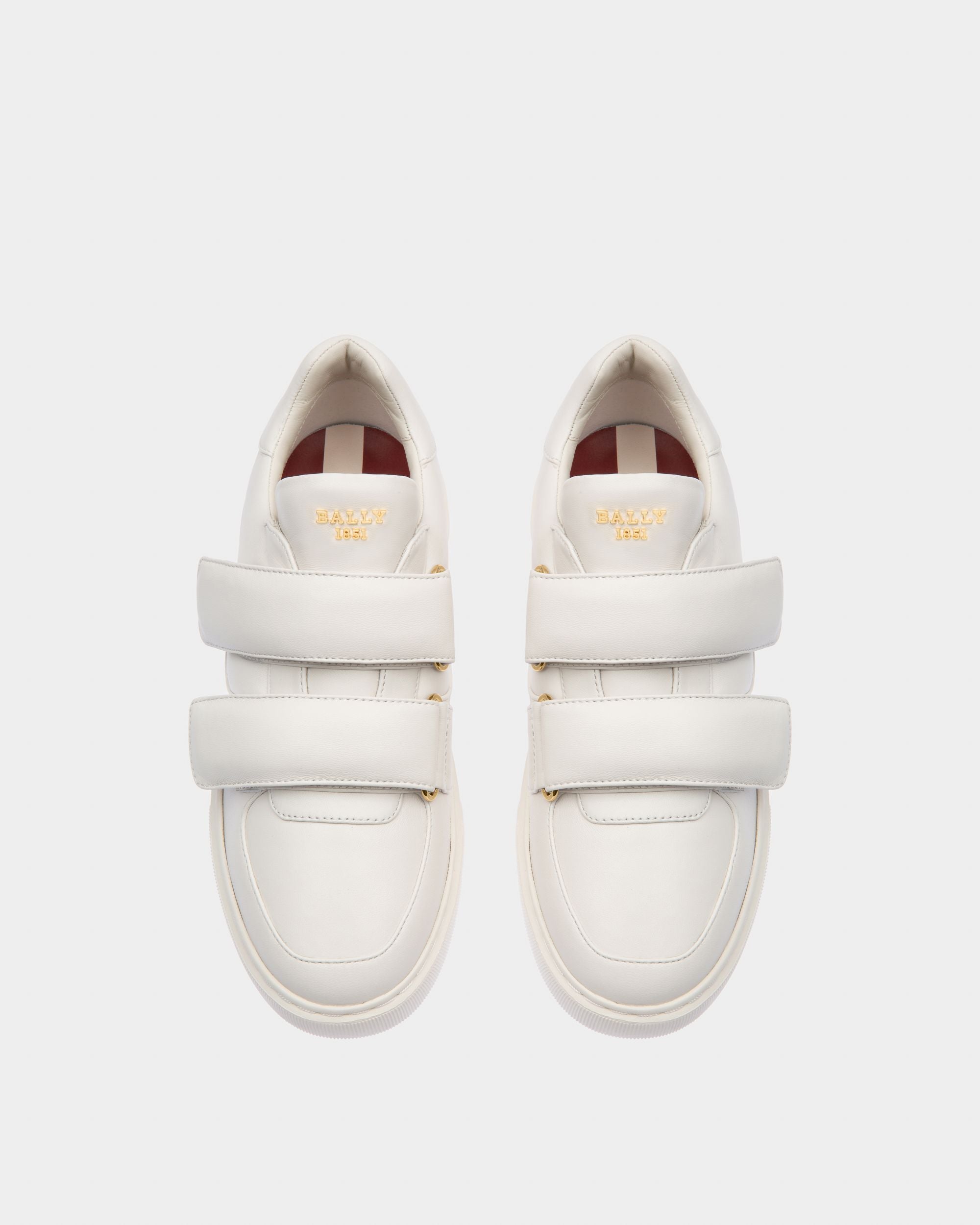 Maylor Zapatillas Deportivas En Piel De Color Blanco - Mujer - Bally - 02