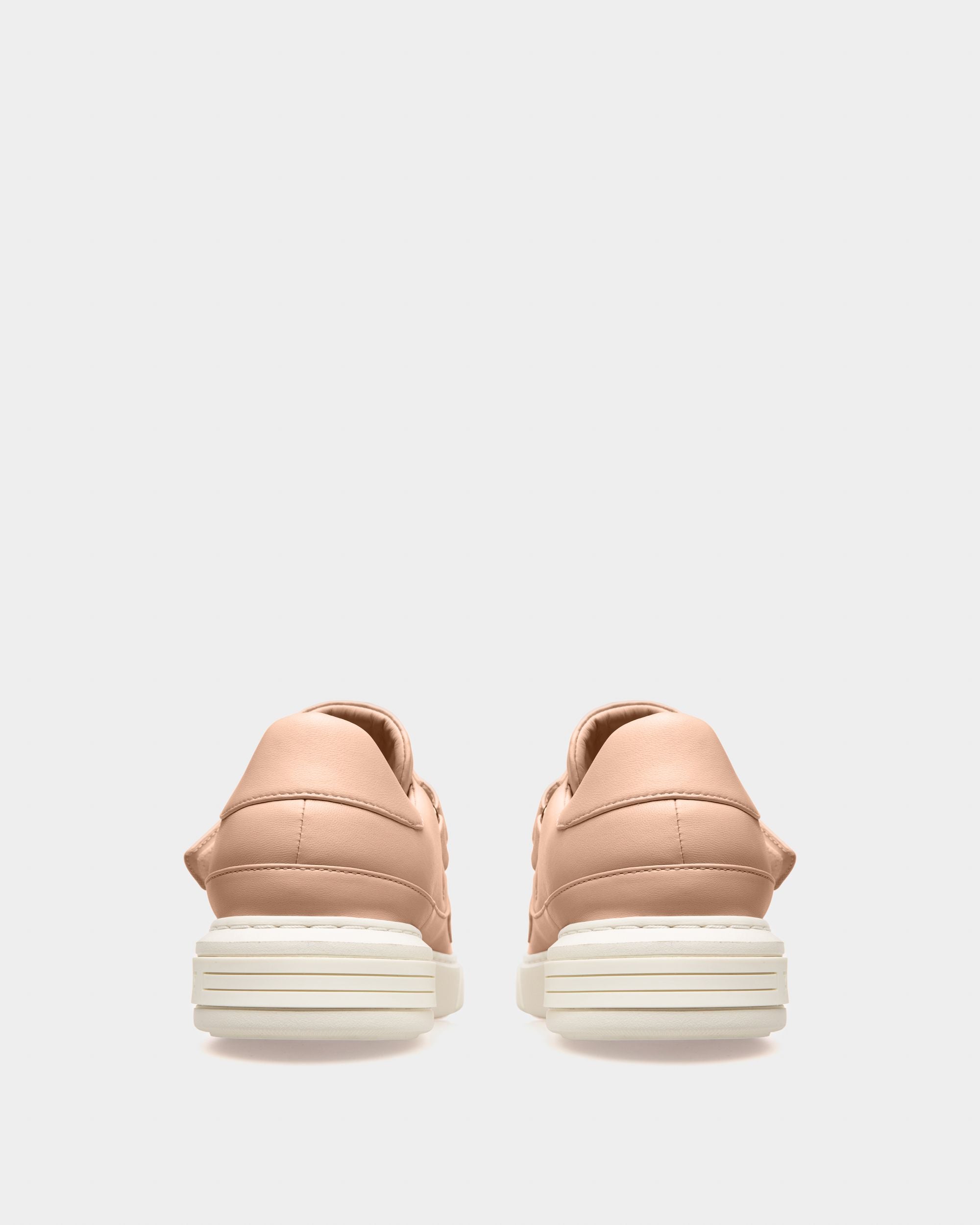 Maylor Zapatillas Deportivas En Piel De Color Rosa Palo - Mujer - Bally - 04