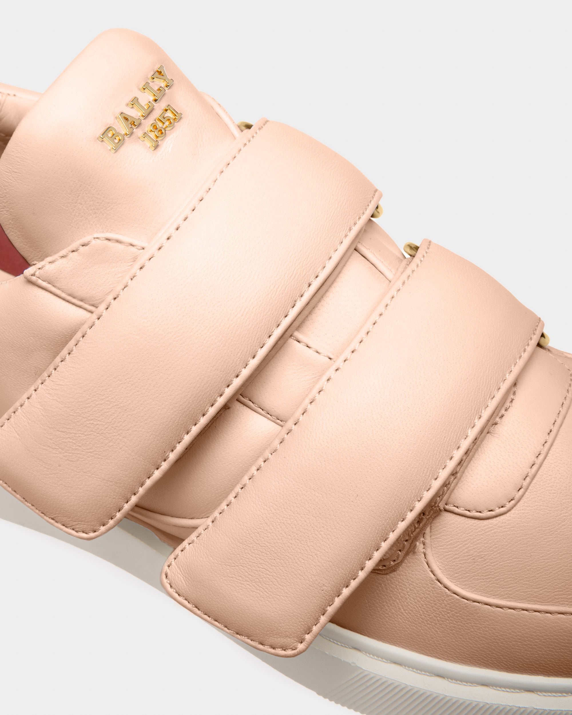 Maylor Zapatillas Deportivas En Piel De Color Rosa Palo - Mujer - Bally - 06