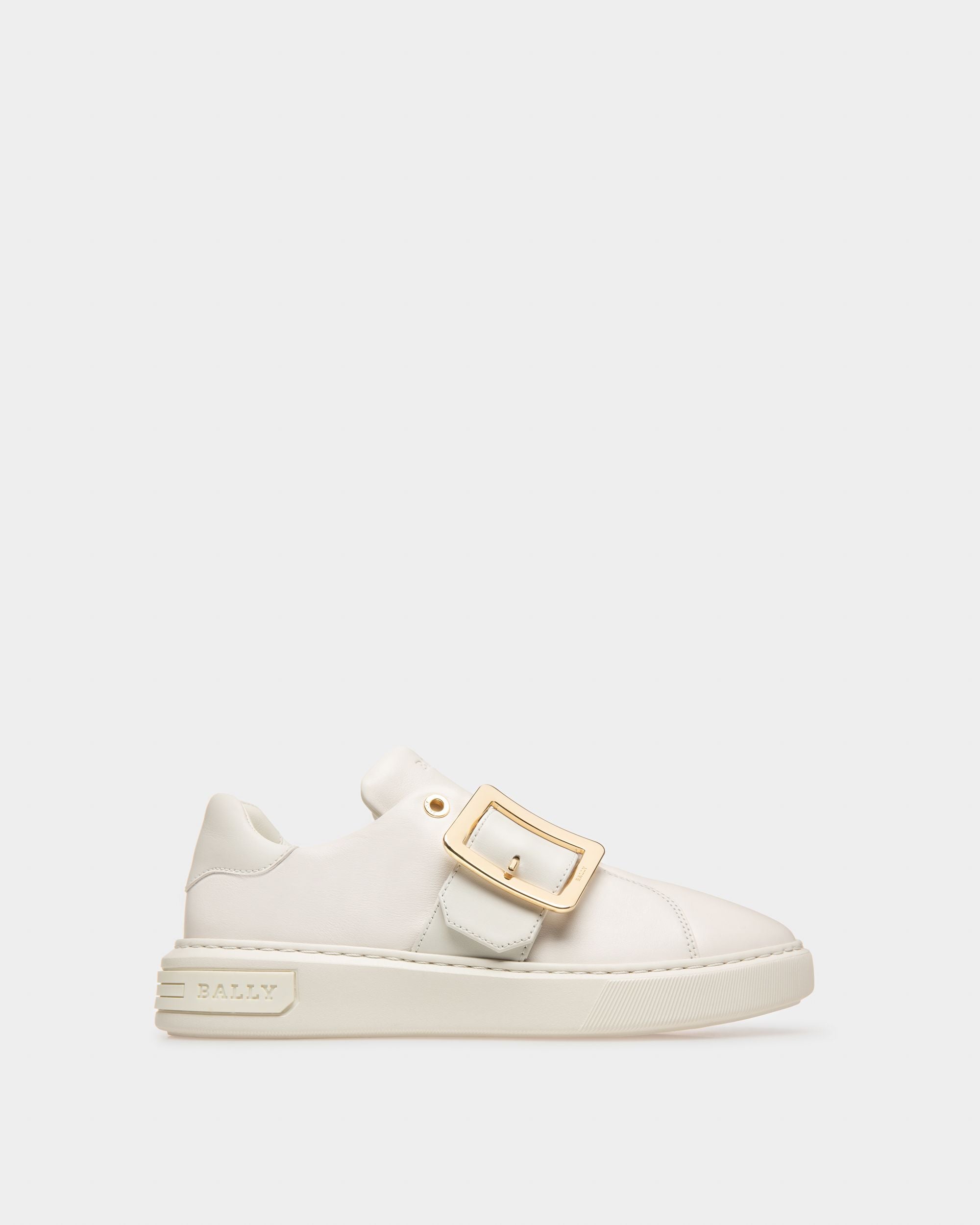 Misty Zapatillas De Piel En Blanco - Mujer - Bally - 01