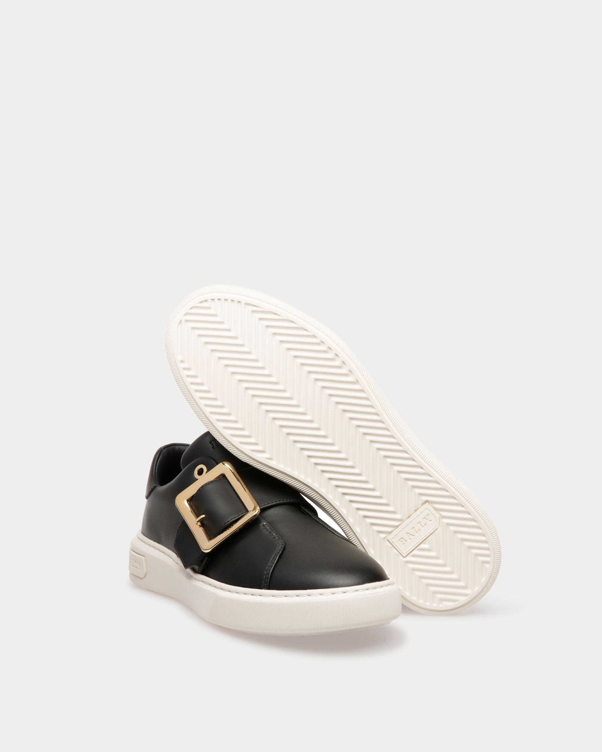 Misty Sneakers In Black Leather - Women's - Bally - 04