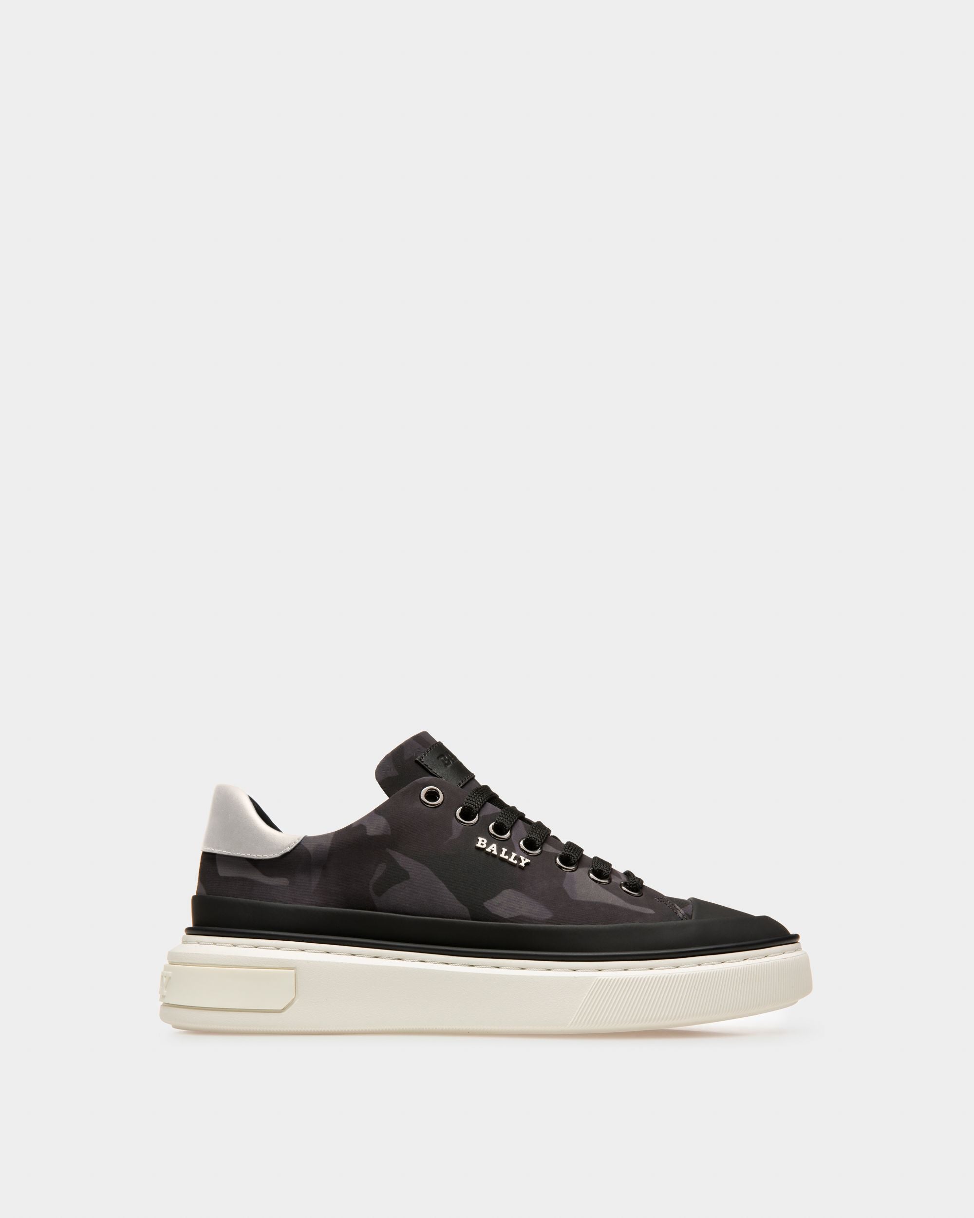 Maily Zapatillas En Poliéster Reciclado Y Piel De Color Negro - Mujer - Bally - 01