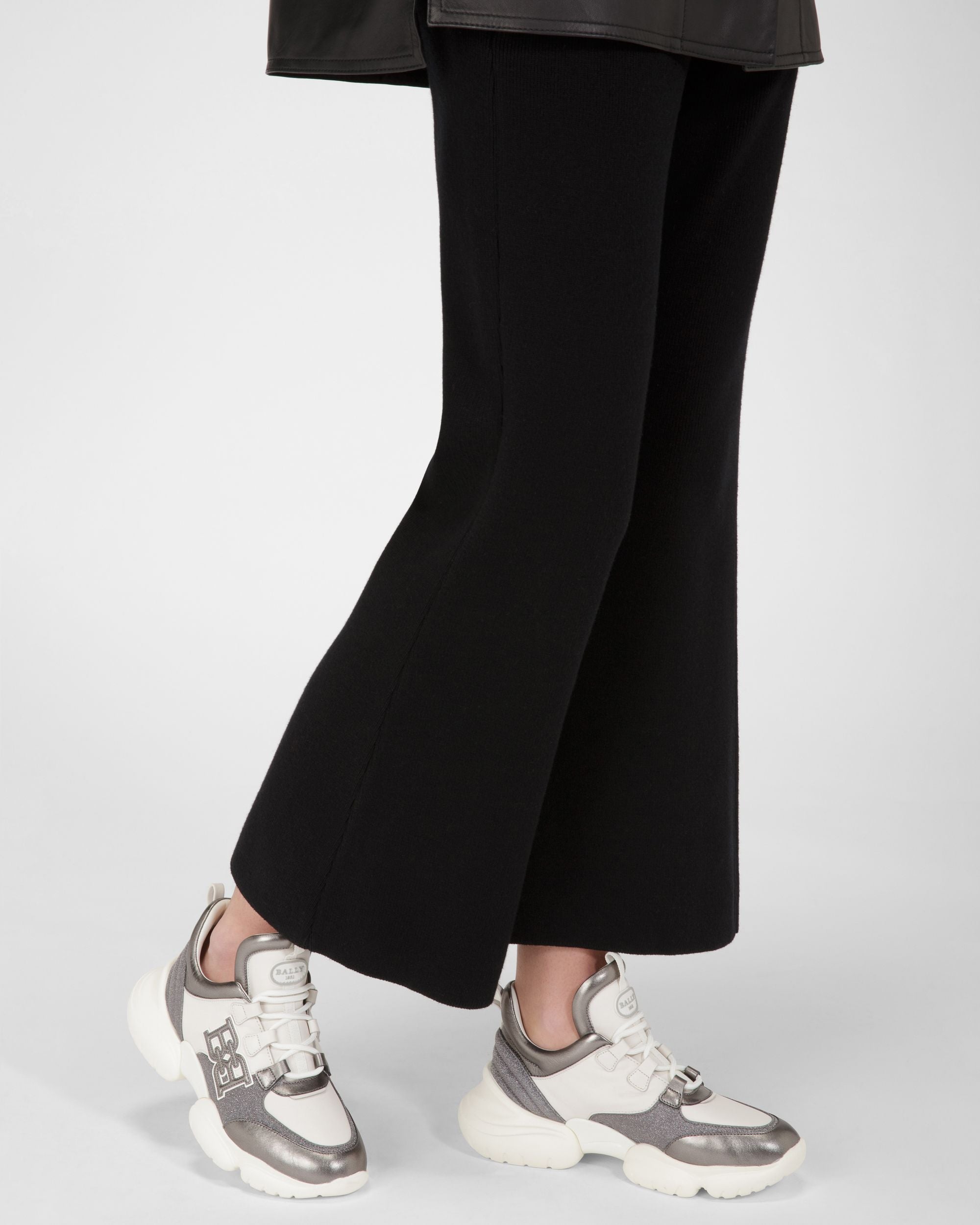Claires Leather Sneakers In Grey And White - Women's - Bally - 07