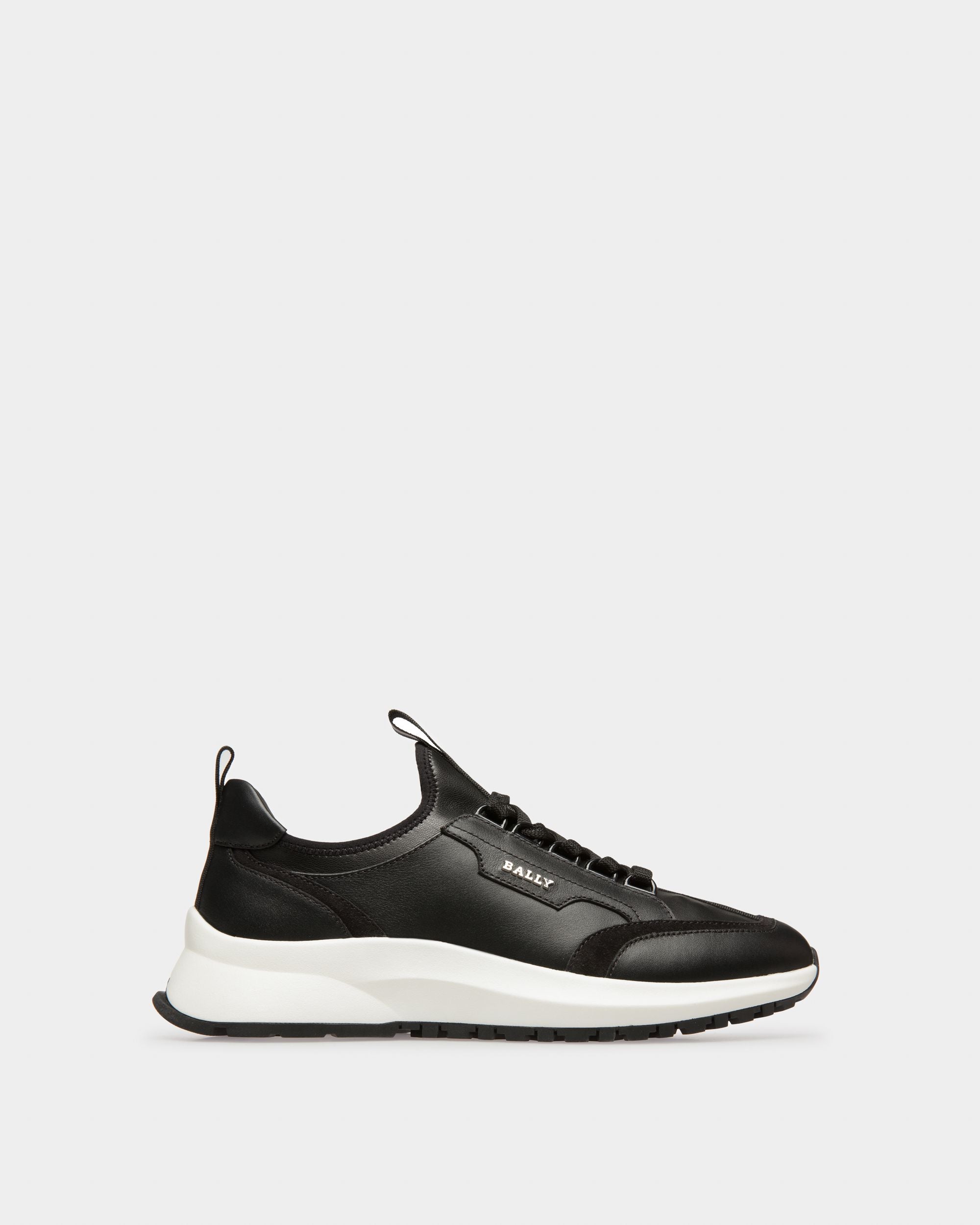 Deven Zapatillas En Piel De Color Negro - Mujer - Bally - 01