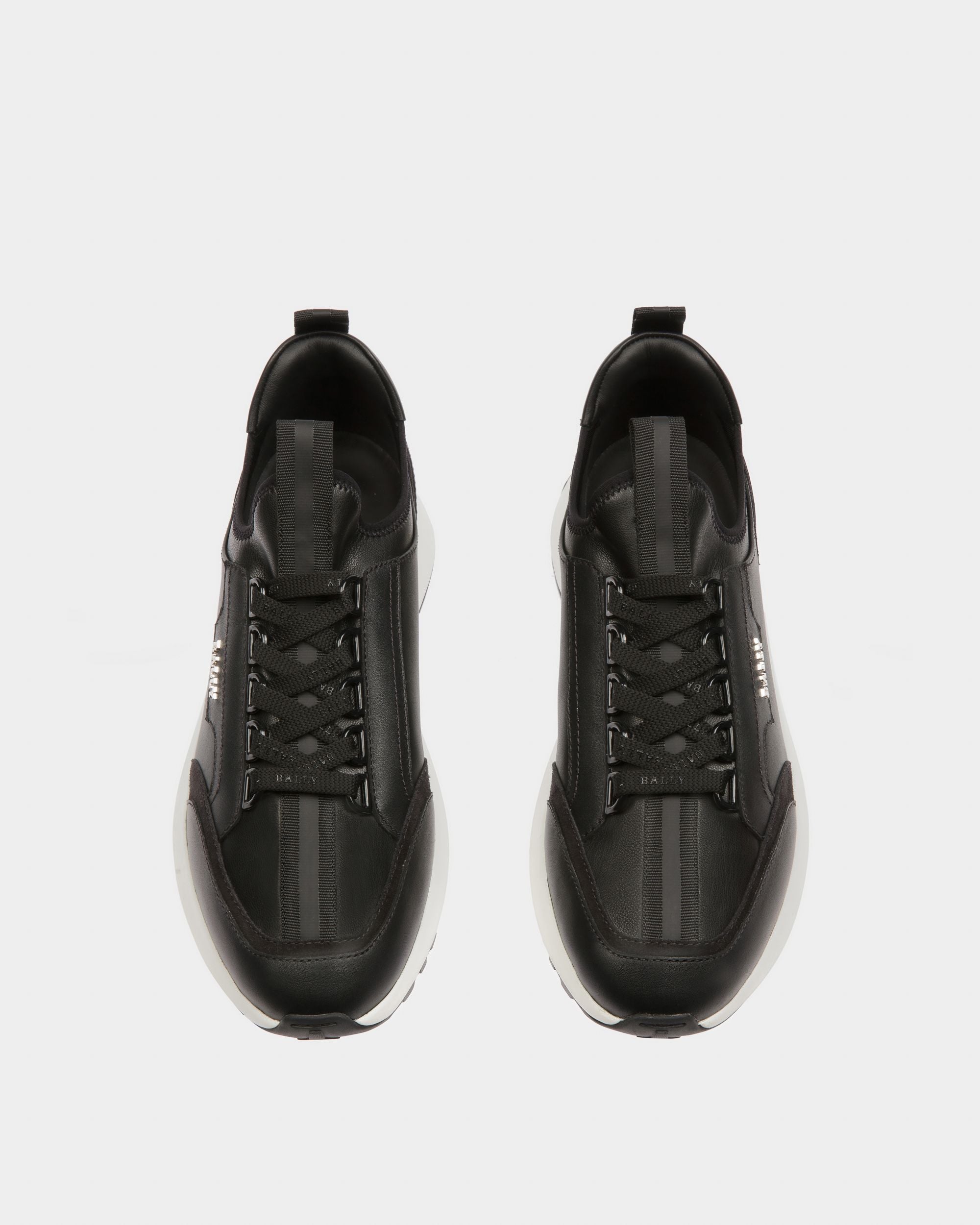 Deven Zapatillas En Piel De Color Negro - Mujer - Bally - 03