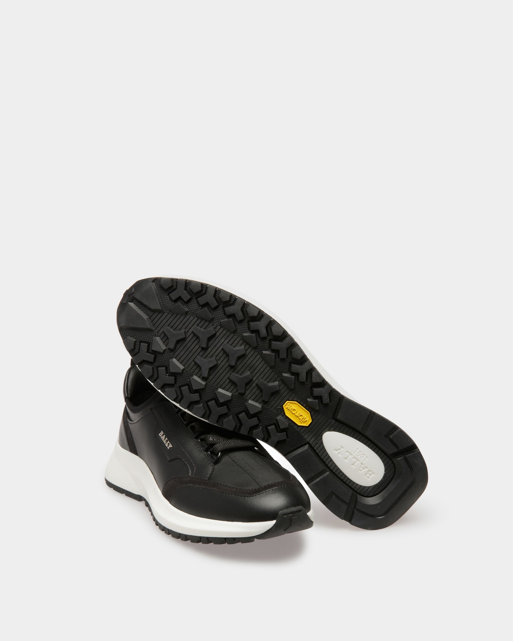 Deven Zapatillas En Piel De Color Negro - Mujer - Bally - 05