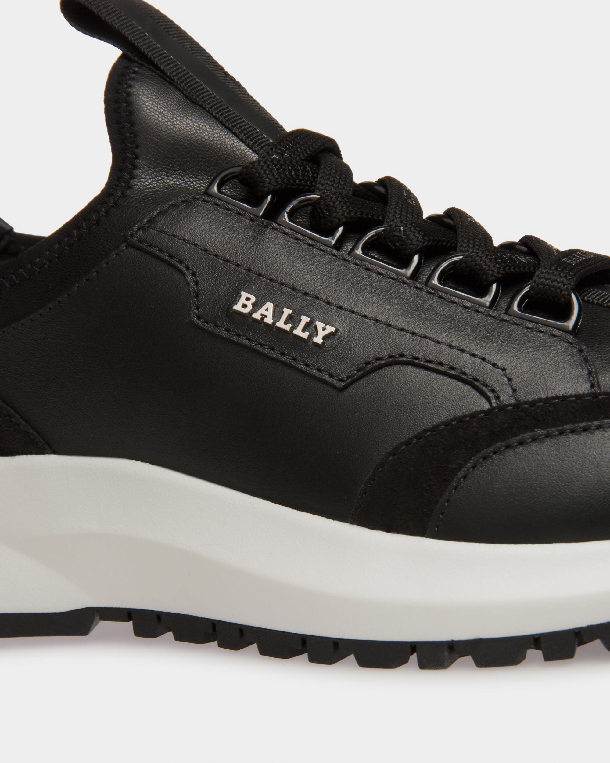 Deven Zapatillas En Piel De Color Negro - Mujer - Bally - 06