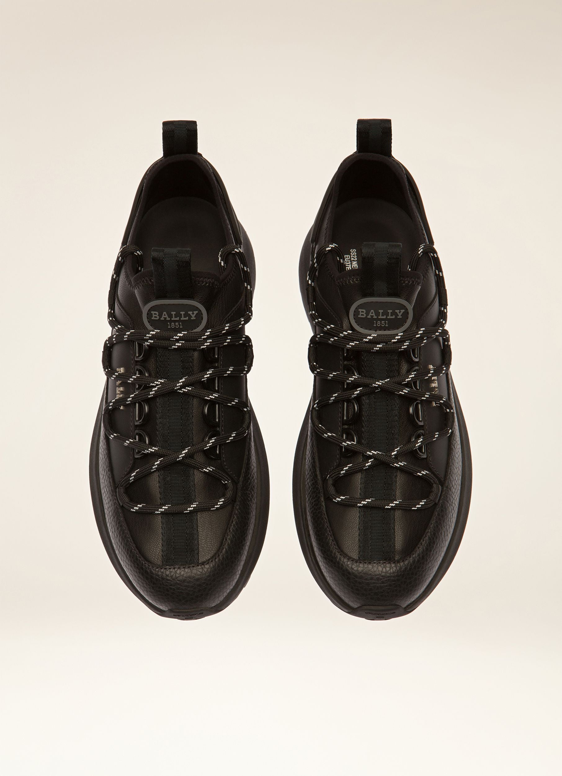Delys Leather Sneakers In Black - Women's - Bally - 04