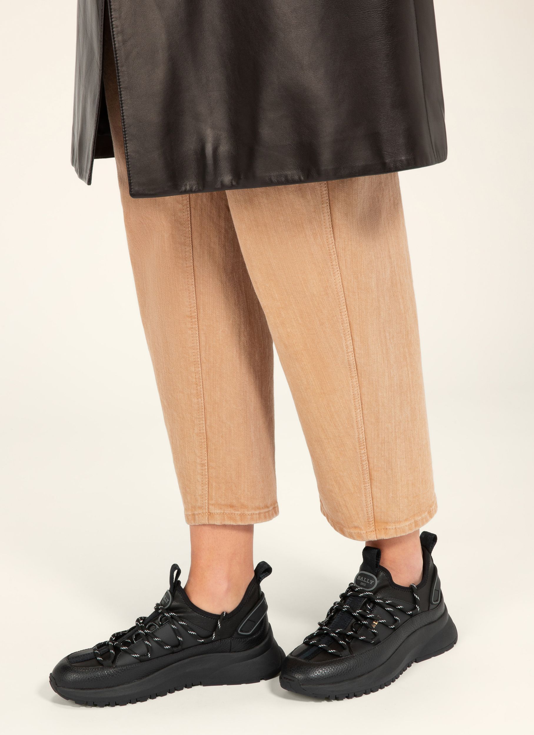 Delys Leather Sneakers In Black - Women's - Bally - 06
