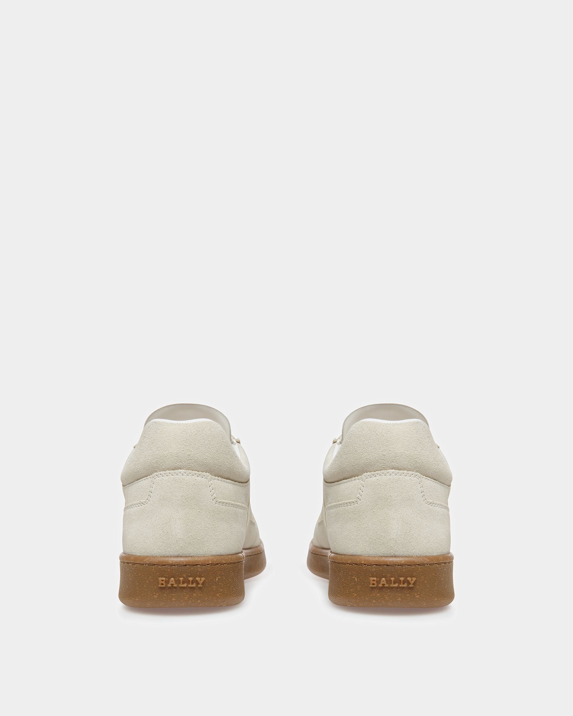 Weky Leather Sneakers In Dusty White - Women's - Bally - 04