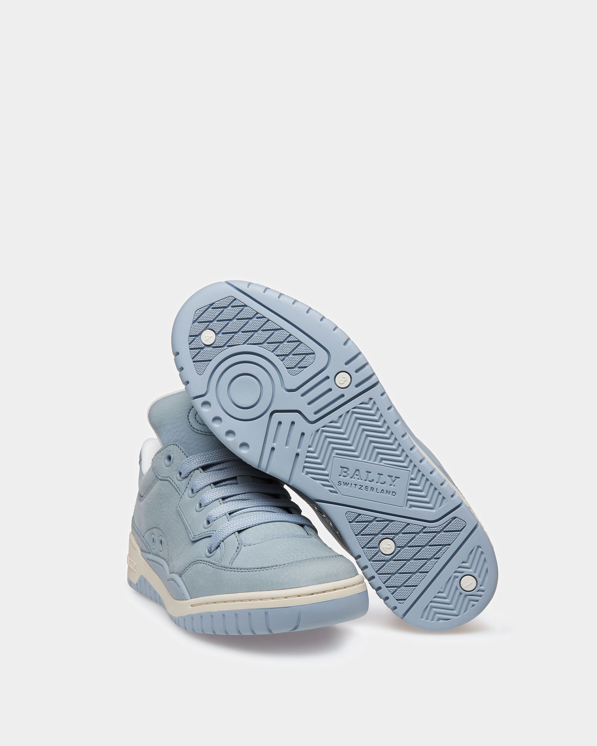 Kiro Zapatillas De Piel En Azul Claro - Mujer - Bally - 05