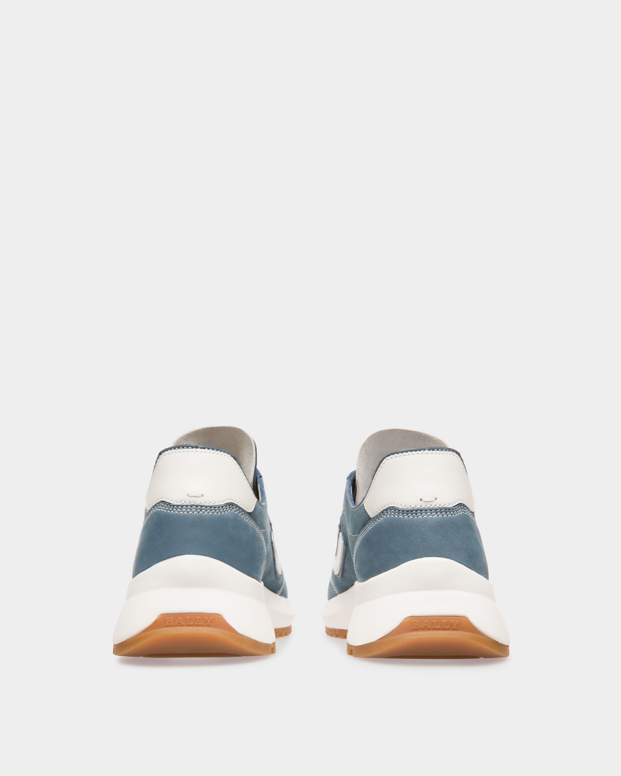 Demyl Zapatillas Deportivas En Piel De Color Azul Y Blanco - Mujer - Bally - 04