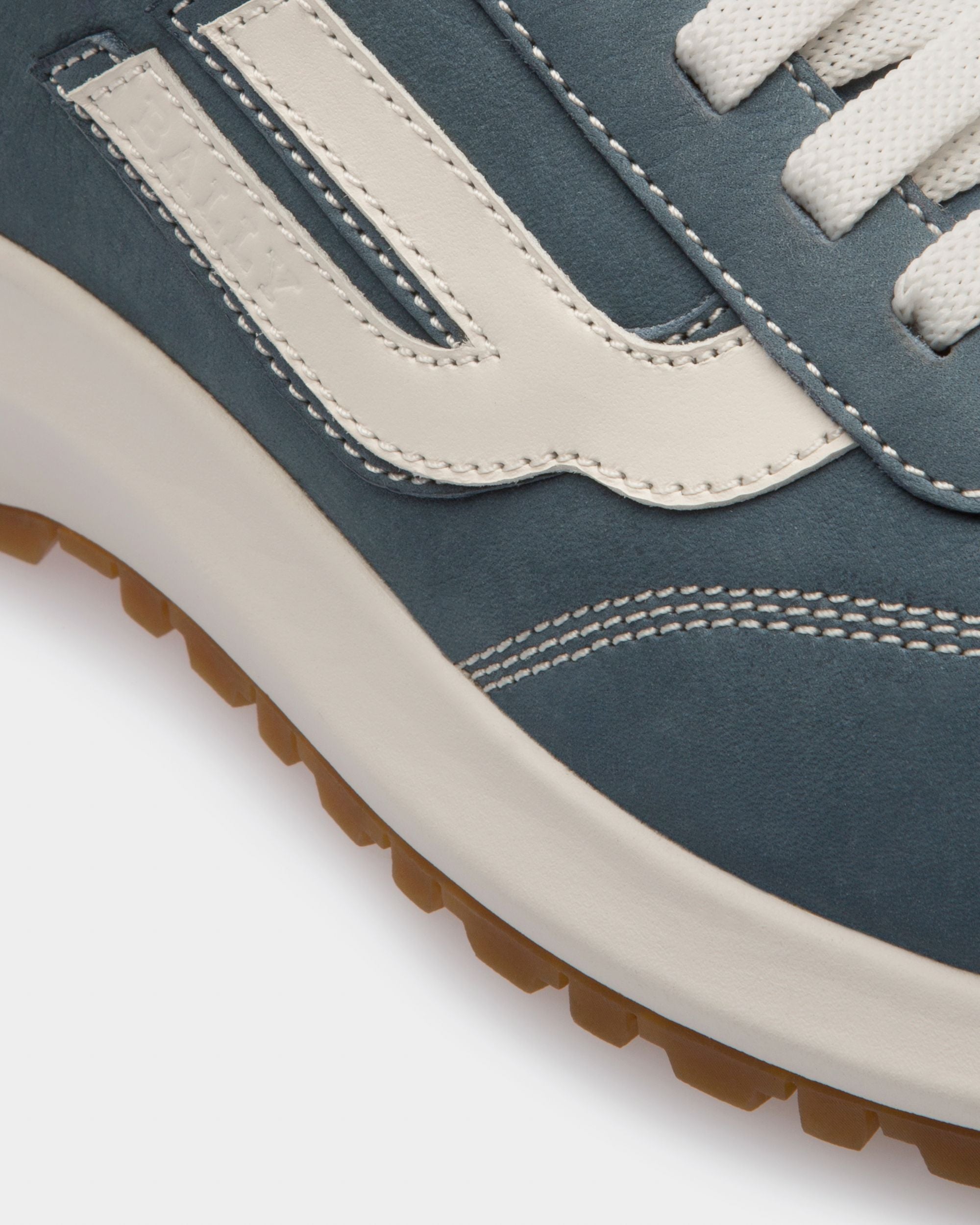 Demyl Zapatillas Deportivas En Piel De Color Azul Y Blanco - Mujer - Bally - 06