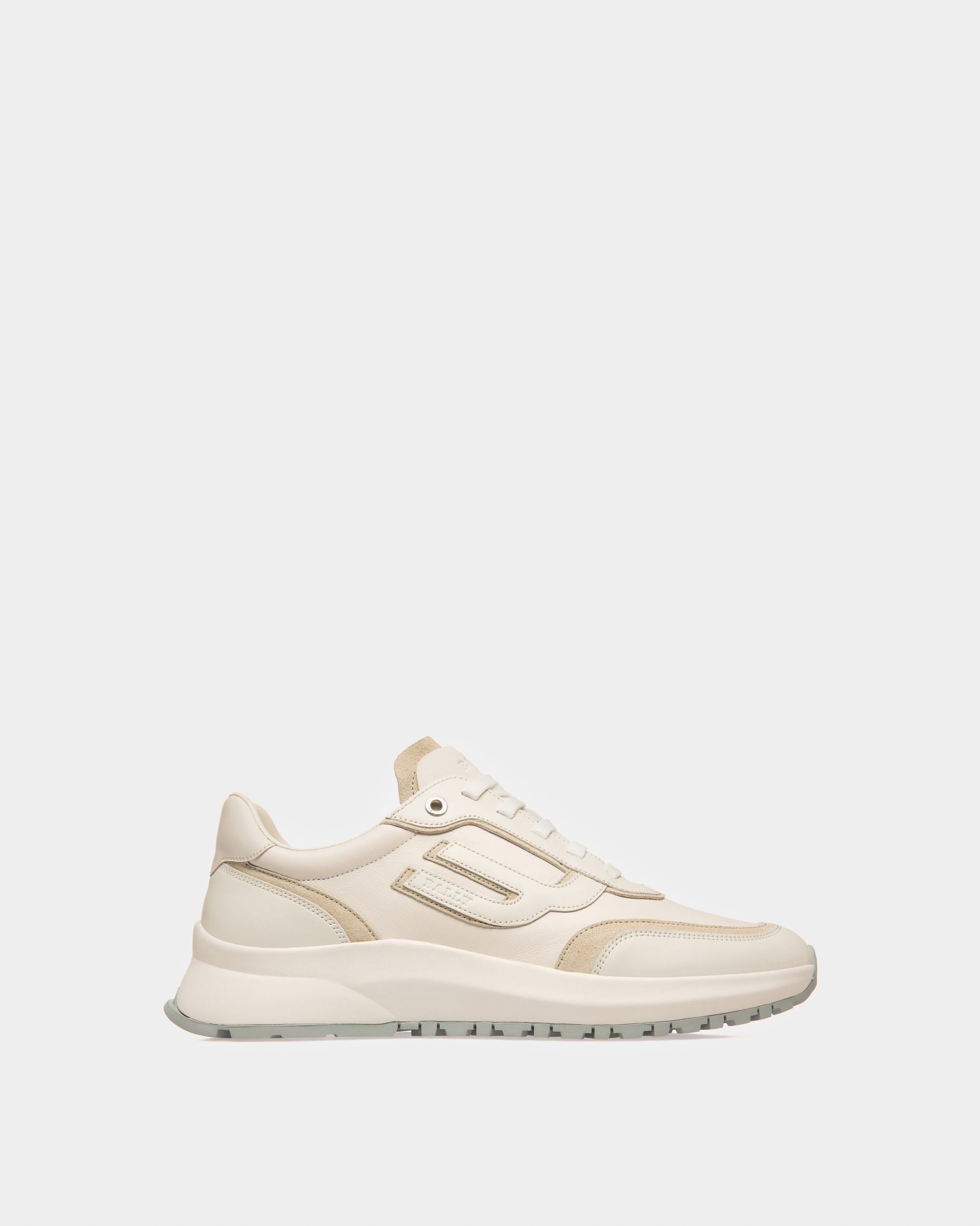 Demmy Zapatillas En Piel De Color Blanco Y Blanco Empolvado - Mujer - Bally - 01