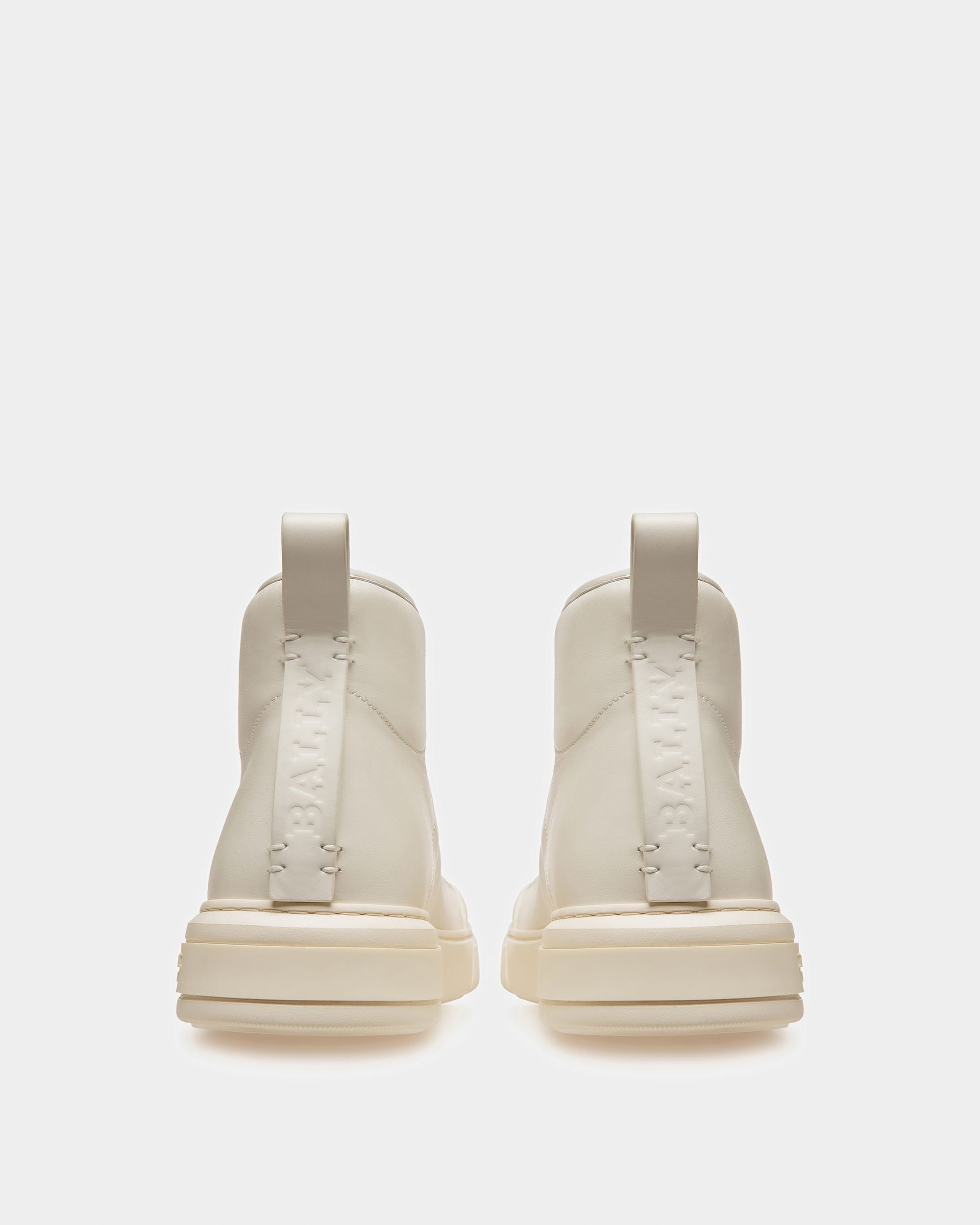 Maren Zapatillas De Piel En Blanco - Mujer - Bally - 03