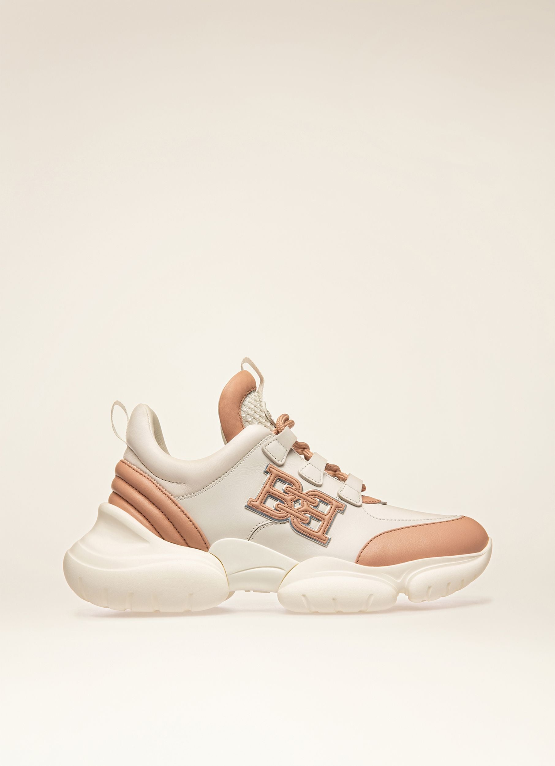 Claires Zapatillas Deportivas En Piel De Color Rosa Y Blanco - Mujer - Bally - 01
