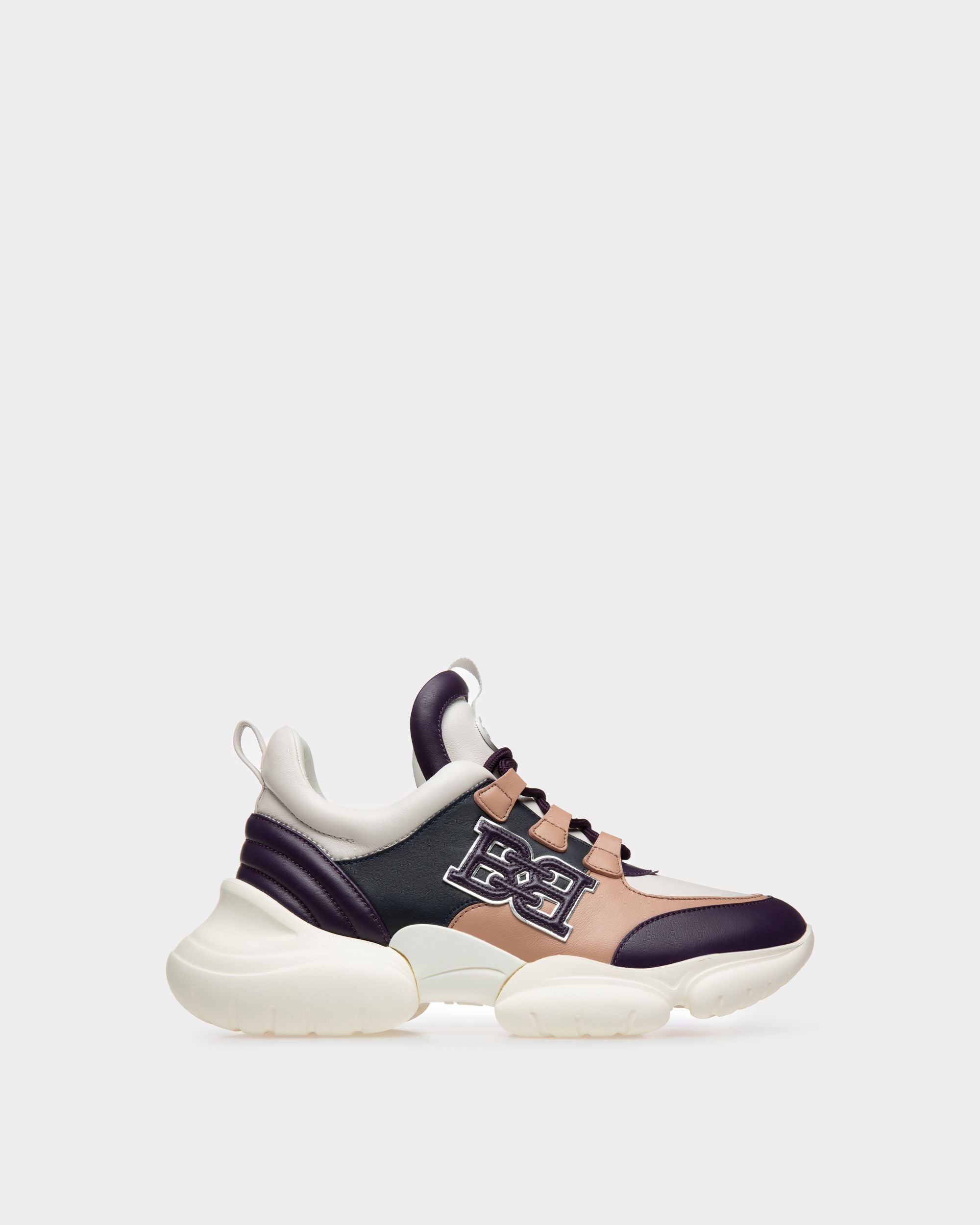 Claires Zapatillas De Piel De Color Morado - Mujer - Bally - 01
