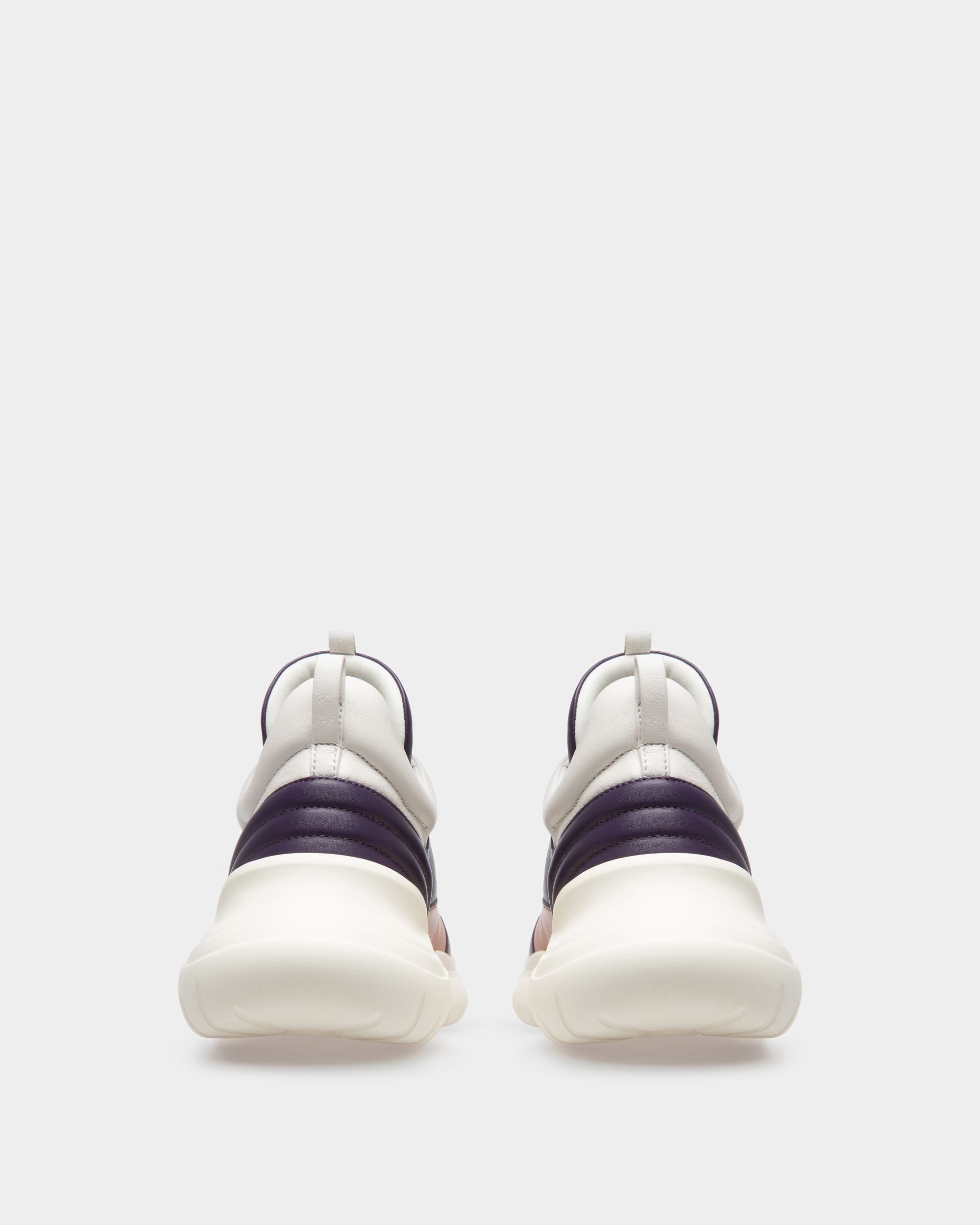 Claires Zapatillas De Piel De Color Morado - Mujer - Bally - 04