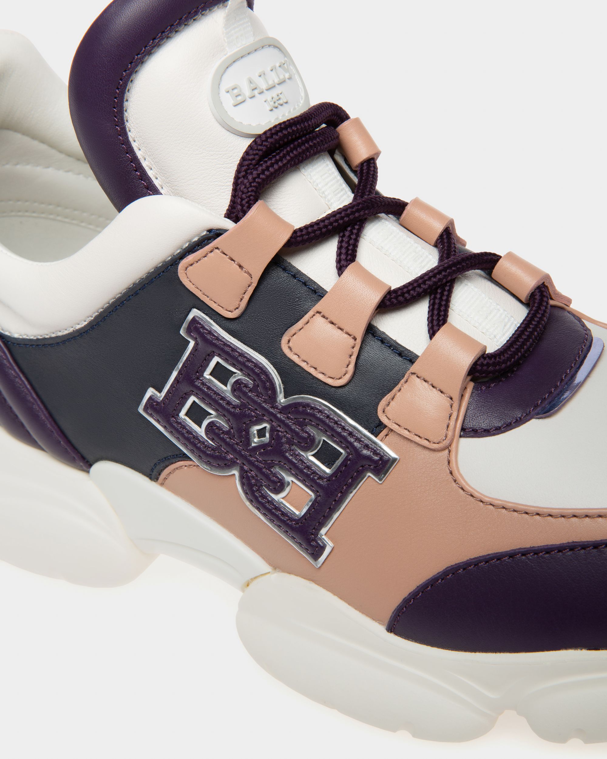 Claires Zapatillas De Piel De Color Morado - Mujer - Bally - 06