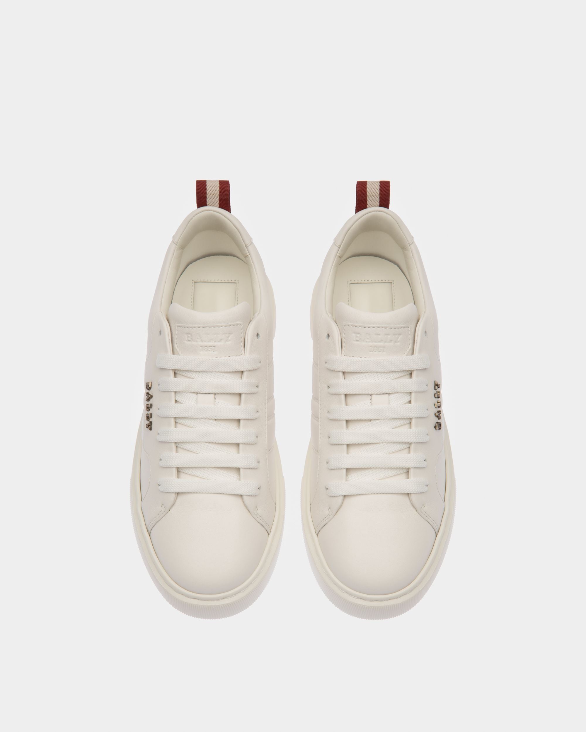 Maxim Leather Sneakers In White - Women's - Bally - 02