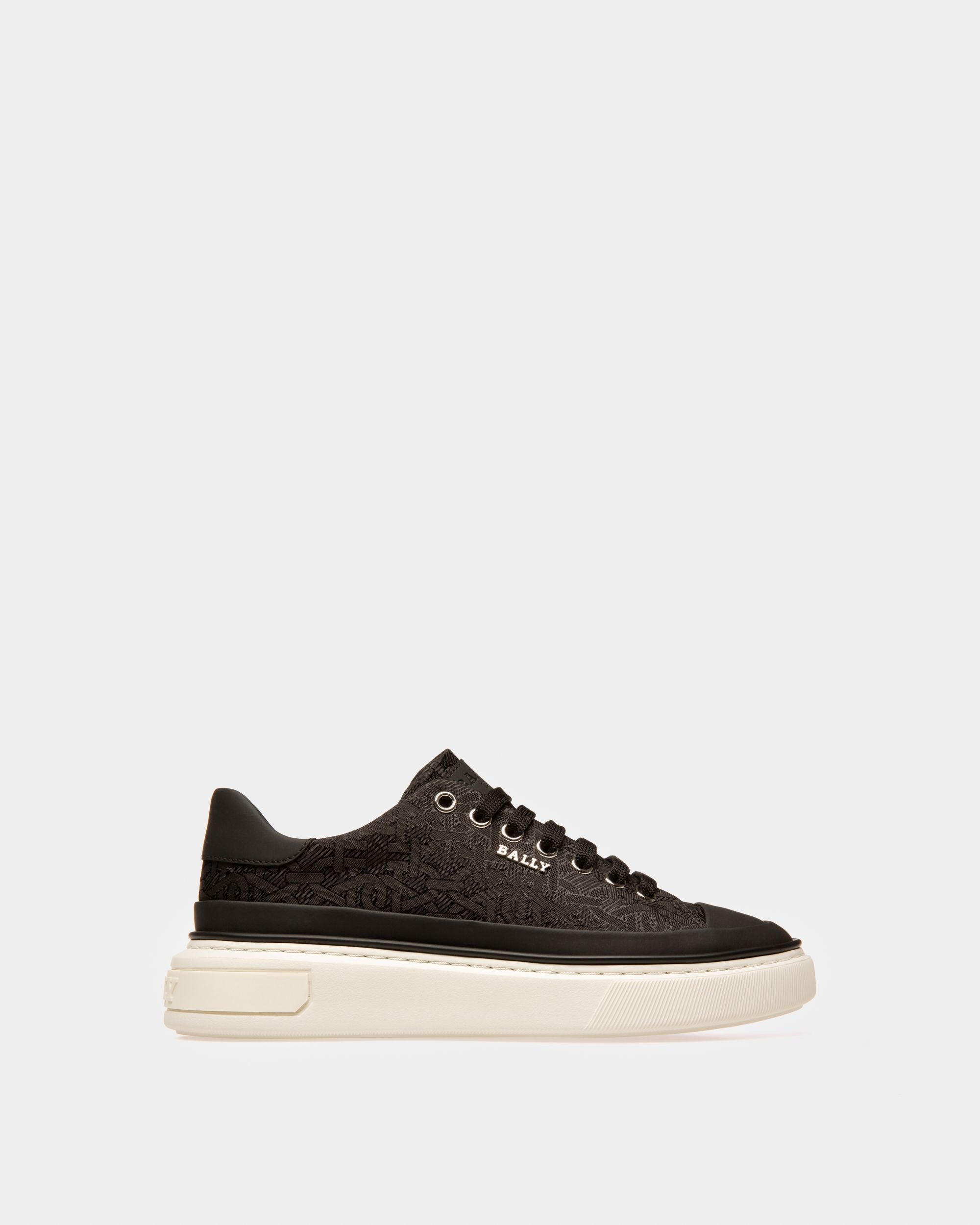 Maily Zapatillas Deportivas En Jaquard De Nailon De Color Negro - Mujer - Bally - 01