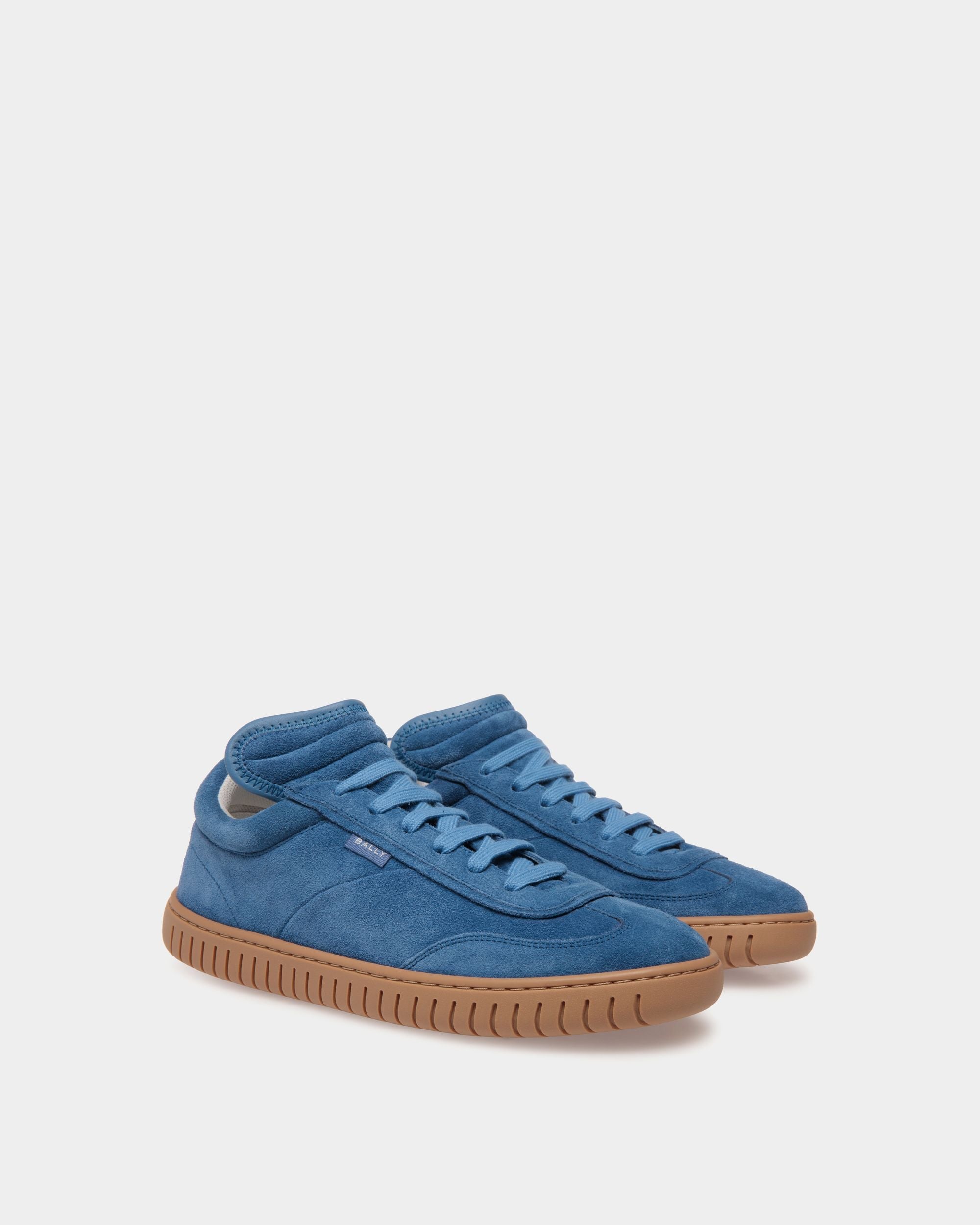 Player Sneaker In Blue Leather - Mujer - Bally - 02