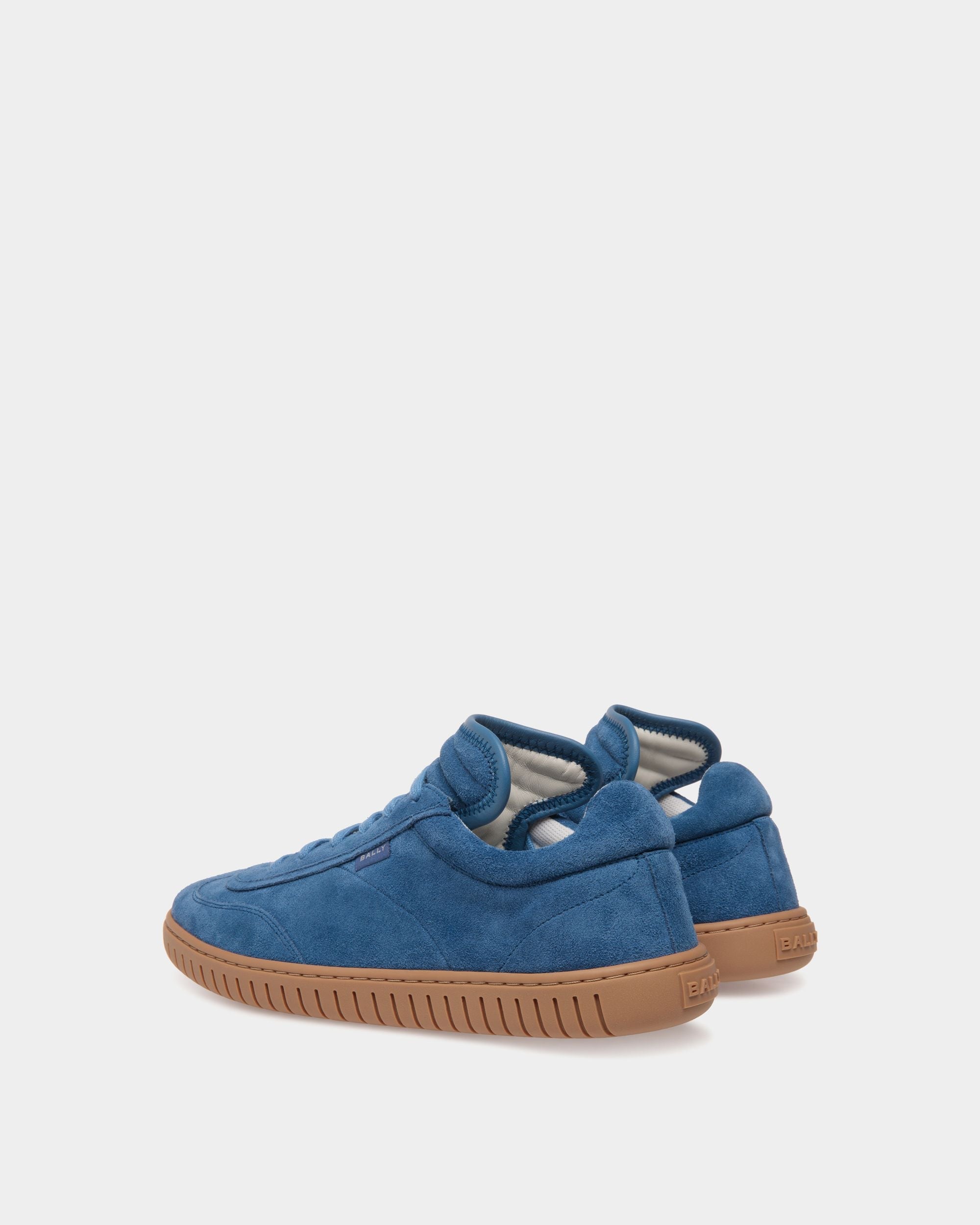 Player Sneaker In Blue Leather - Mujer - Bally - 03