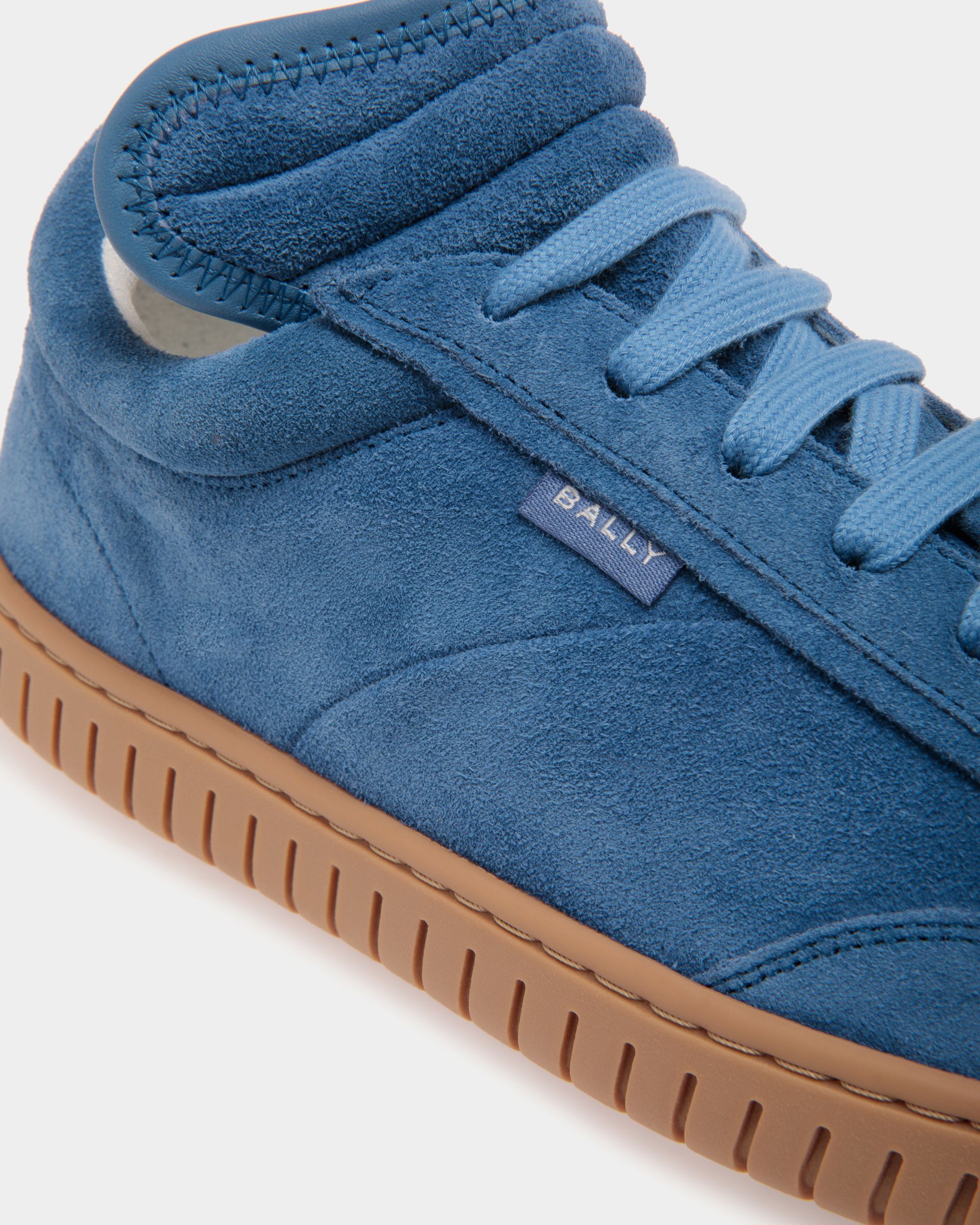 Player Sneaker In Blue Leather - Mujer - Bally - 05