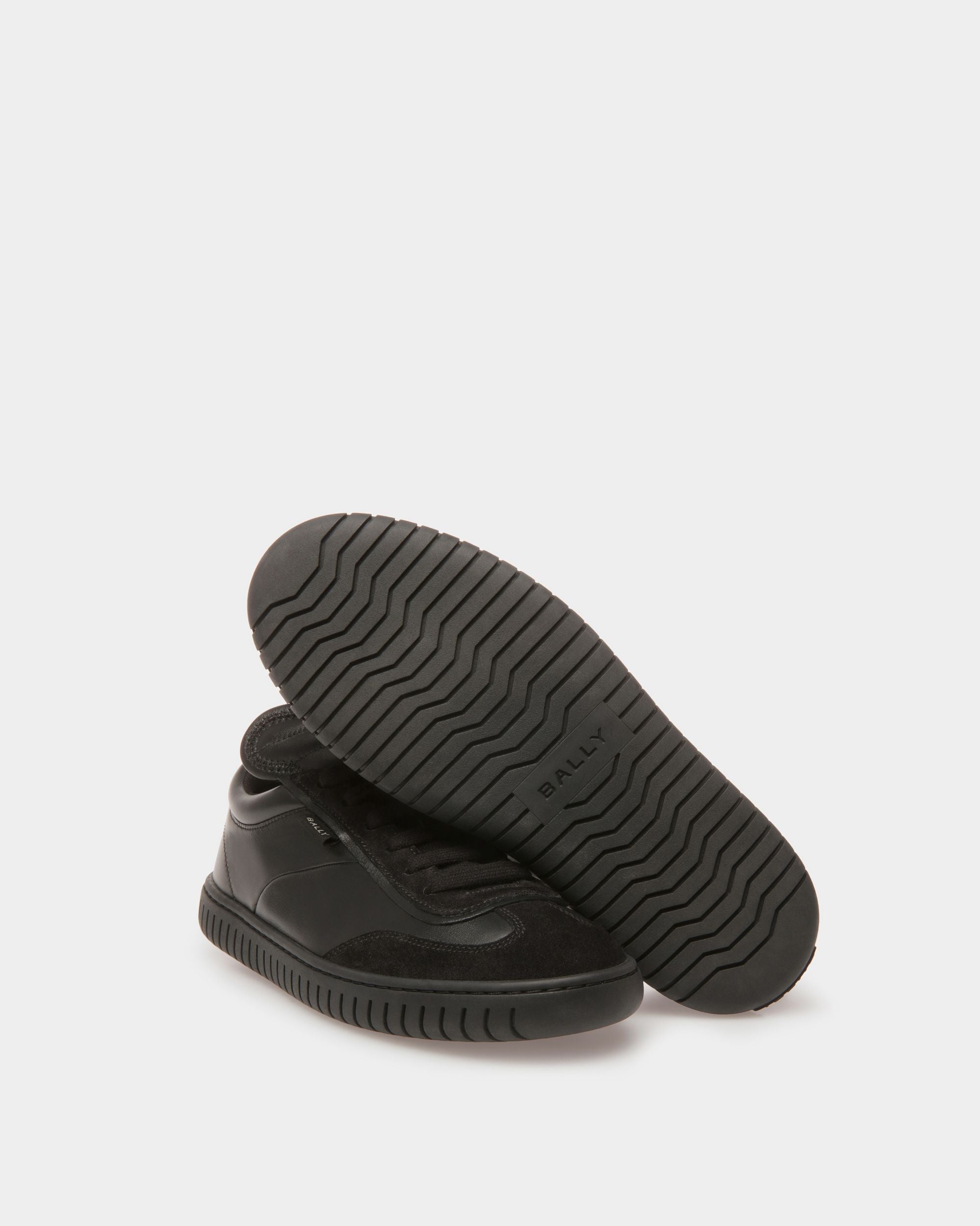Zapatillas Player De Piel En Negro - Mujer - Bally - 04