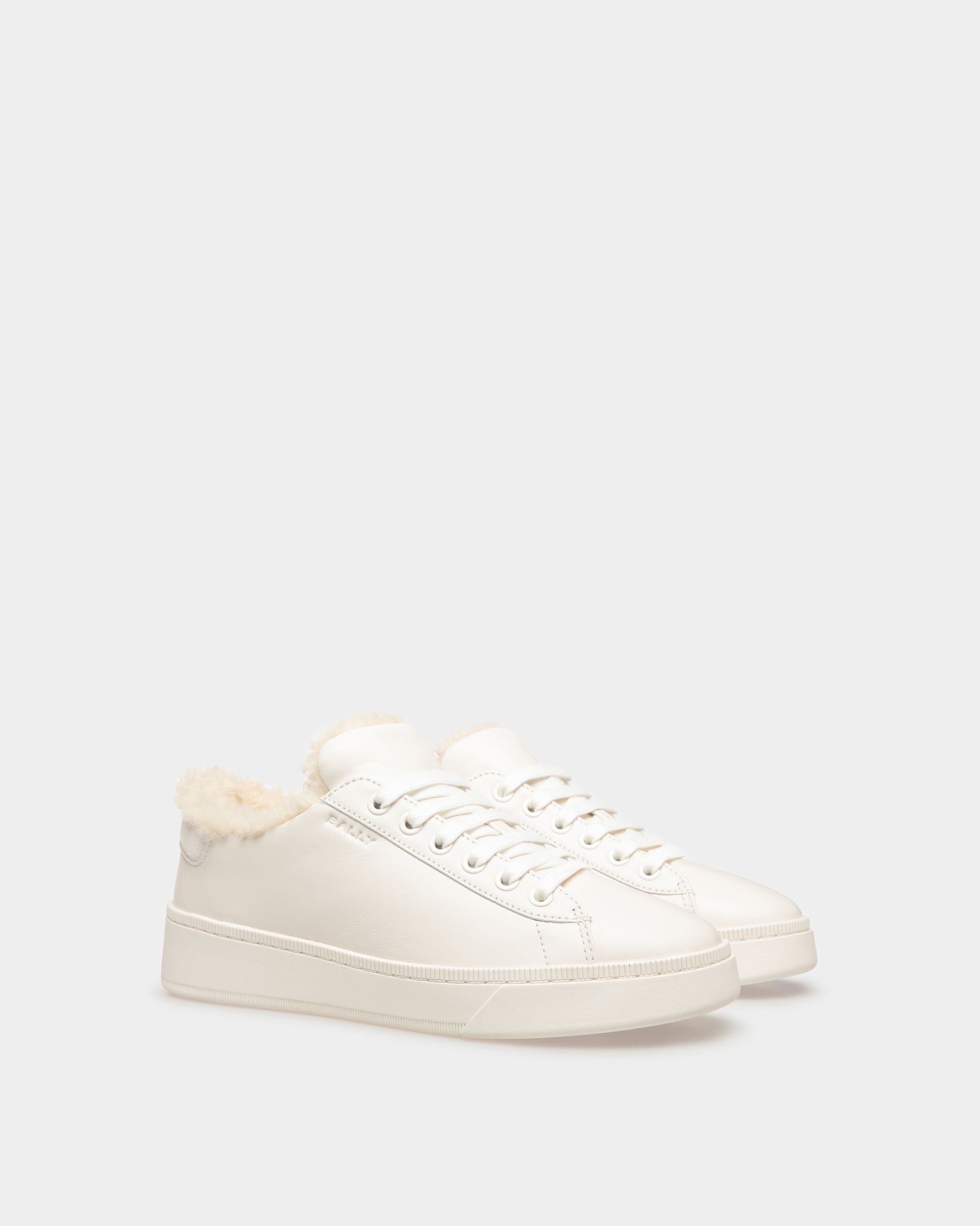 Zapatillas Raise De Piel Blanca - Mujer - Bally - 04