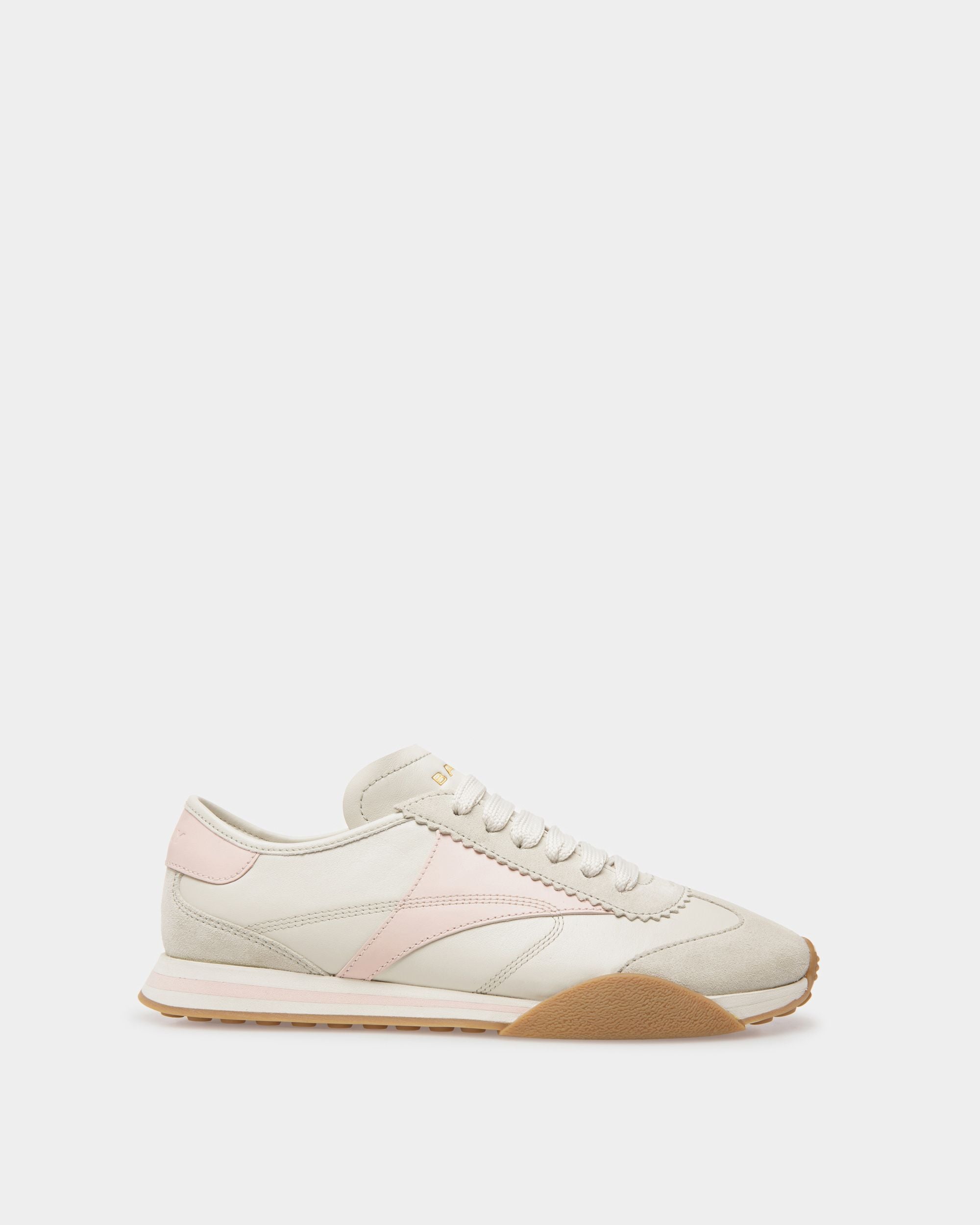 Zapatillas Sussex De Piel Blanco Roto Y Rosa - Mujer - Bally - 01
